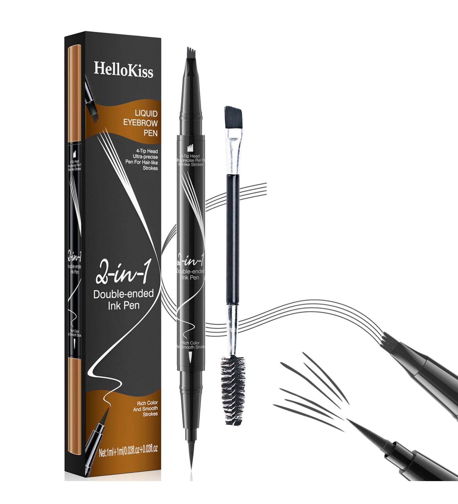 Trailott Trailott Liquid Eyebrow Pen Hellokiss Liquid Eyebrow Pen Bulletboard Waterproof Eyebrow Pen Trailott Eyebrow Pen Bulletinboard Brow Pen Grey - Buy Online on GoSupps.com