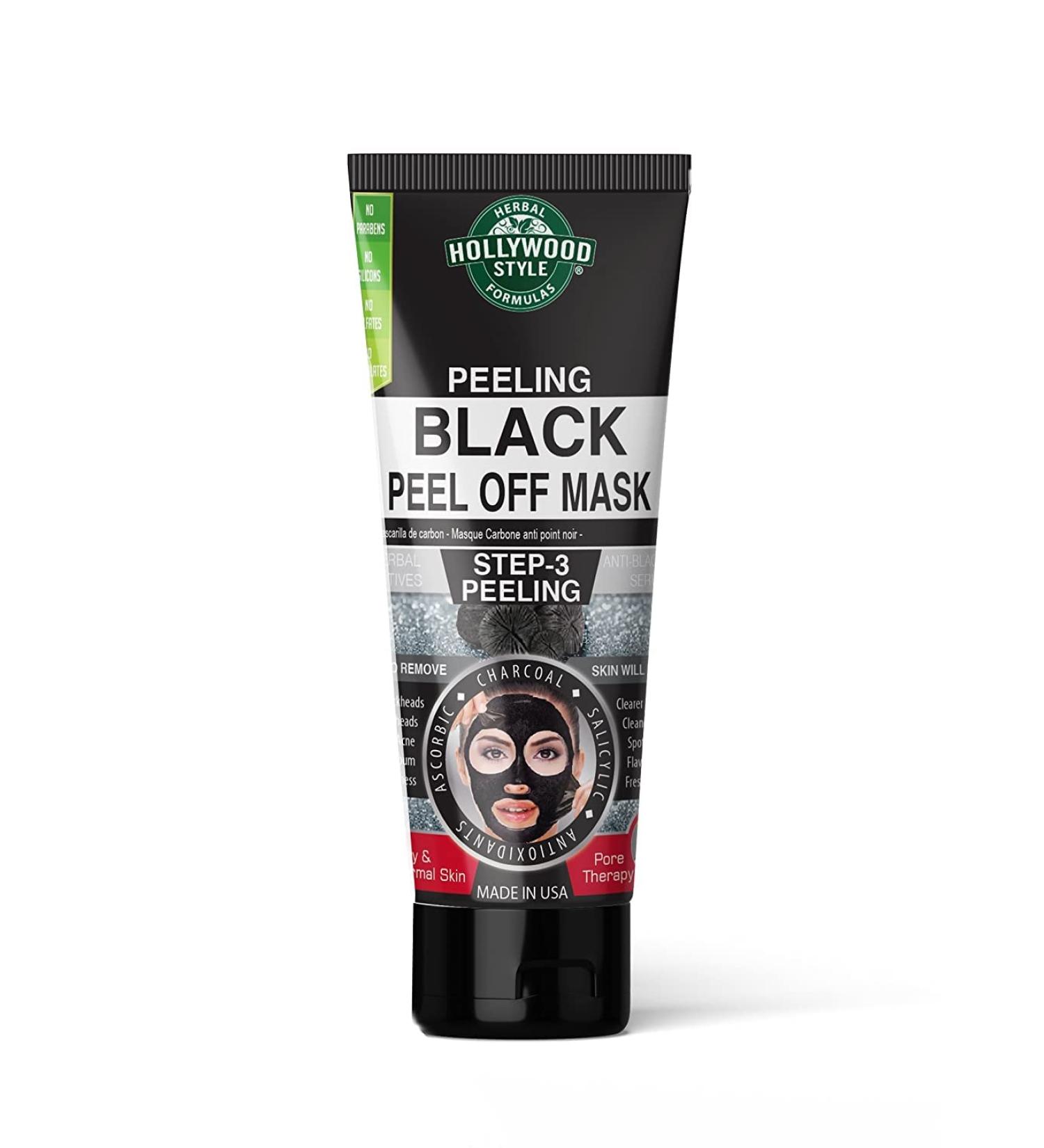 Hollywood Style Black Peel Off Mask 3.2 Oz - Skin Detox and Pore Cleansing - Buy Online on GoSupps.com