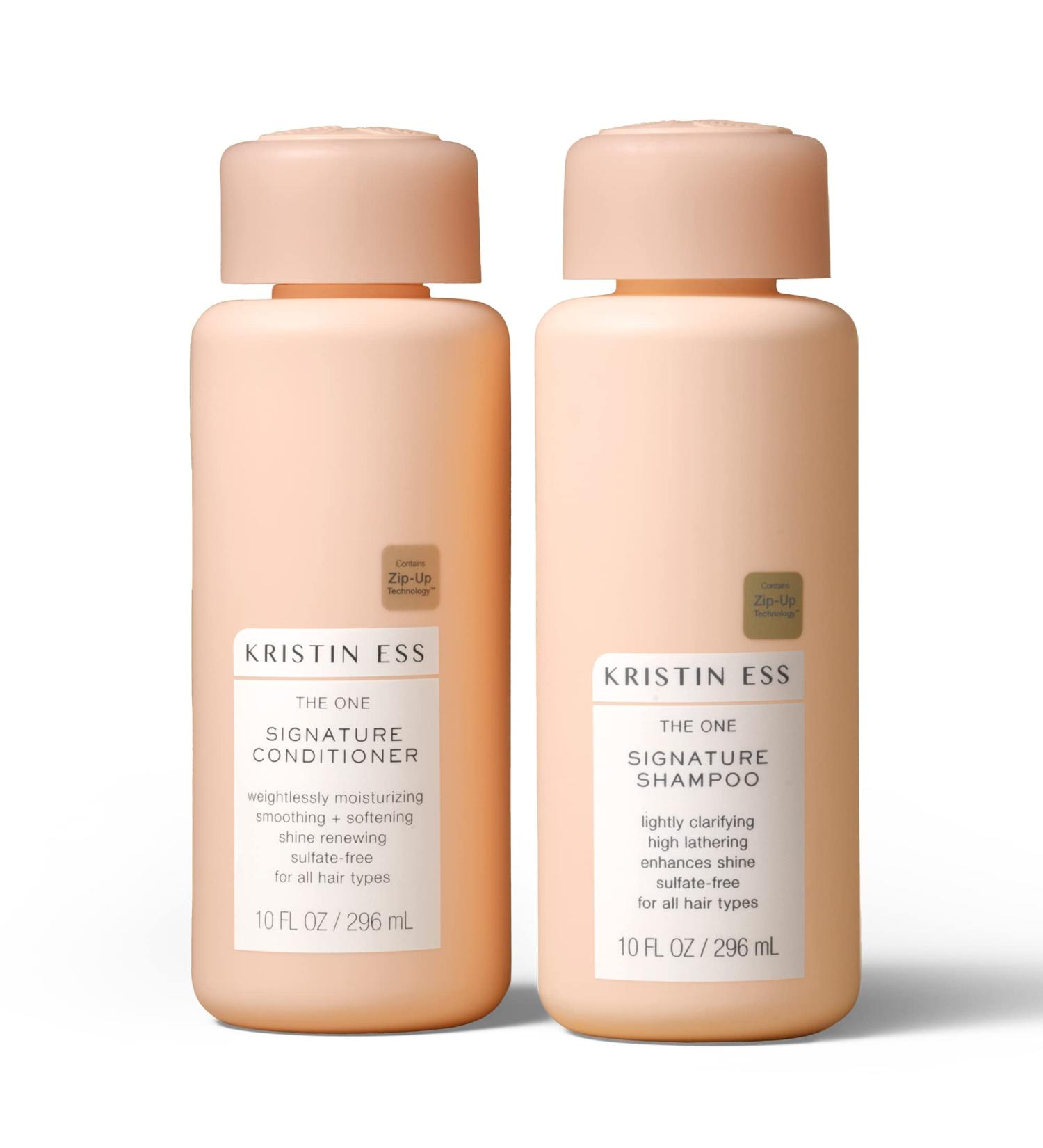 Kristin Ess Hair Signature Sulfate Free Hydrating Shampoo & Conditioner Set - Avocado & Castor Oil, Moisturizing, Anti-Frizz - Vegan, Color Safe - 10 Fl Oz (Pack of 2) - Buy Online on GoSupps.com