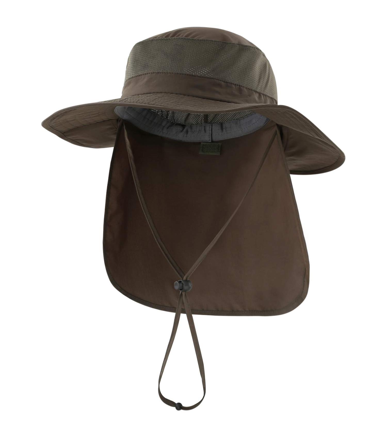 Home Prefer Outdoor UPF50+ Wide Brim Fishing Hat - Army Green - Buy Online on GoSupps.com