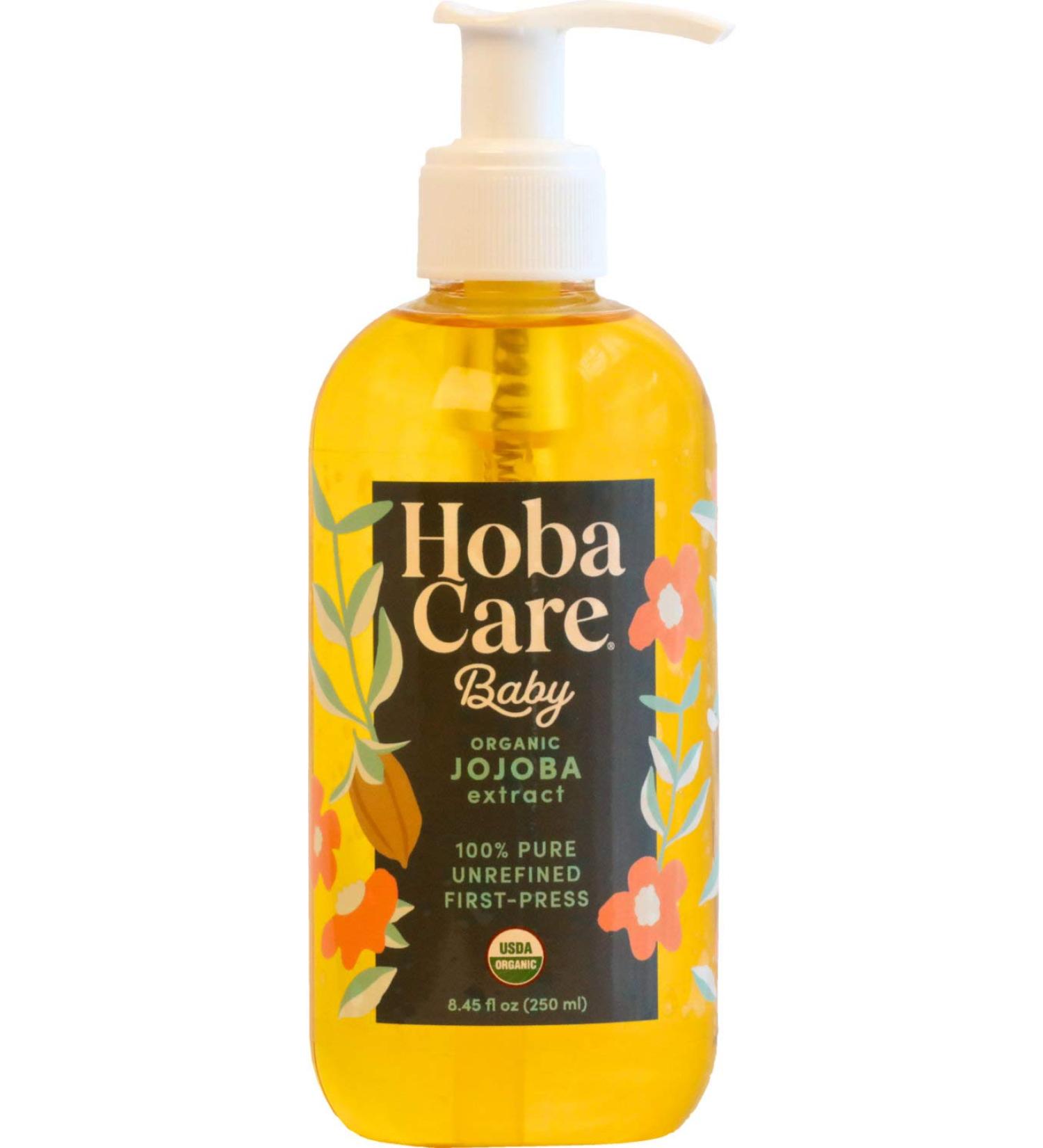Organic Baby Care Jojoba Oil - 100% Pure Unrefined & Cold Pressed for Skin Hair & Nails | 8.45 fl oz - Fights Cradle Cap & Dry Skin - Buy Online on GoSupps.com