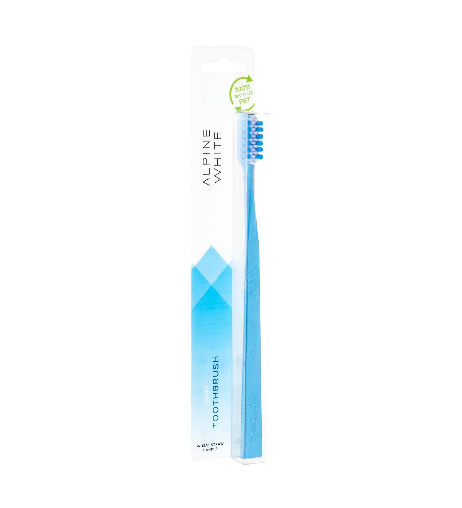 Alpine White Soft Toothbrush - Dentist-Approved Sustainable Handheld Brush (1 Pack) - Buy Online on GoSupps.com