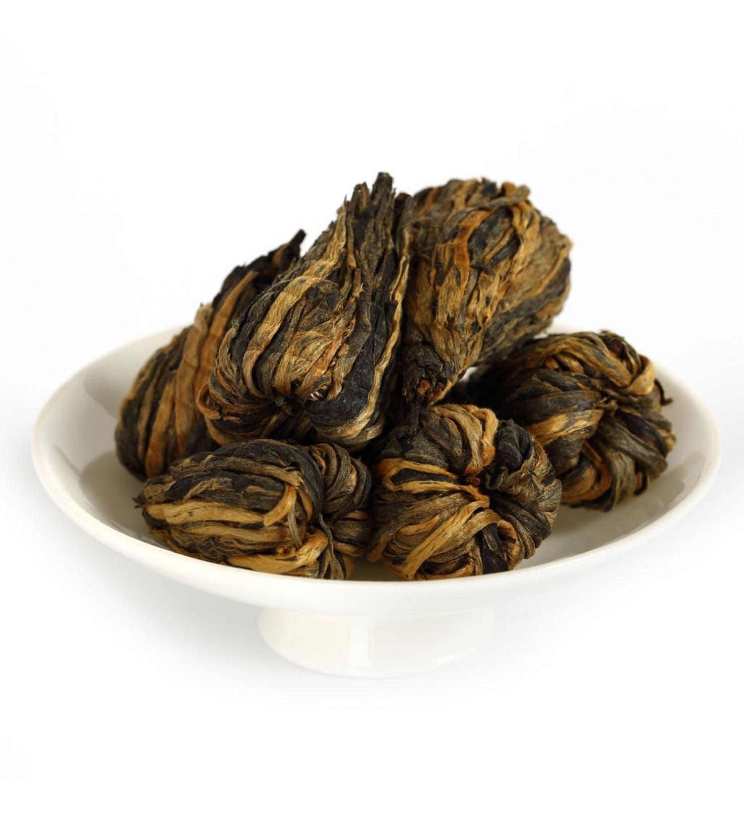 GOARTEA Noir Th - 100g (3.5 Oz) Nonpareil Supreme Hand Roll Yunnan FengQing Pagoda Dian Hong Dianhong Chinese Black Tea noir - Buy Online on GoSupps.com