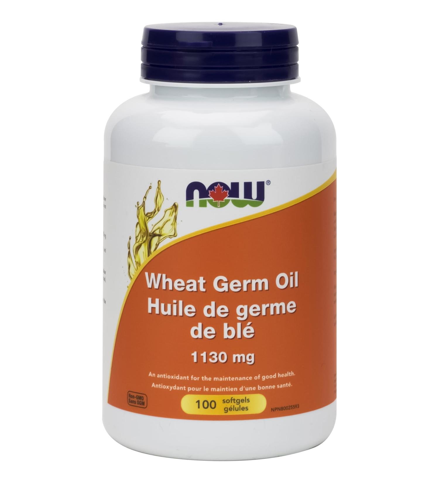 NOW Wheat Germ Oil Softgels 100 Count - Buy Online on GoSupps.com