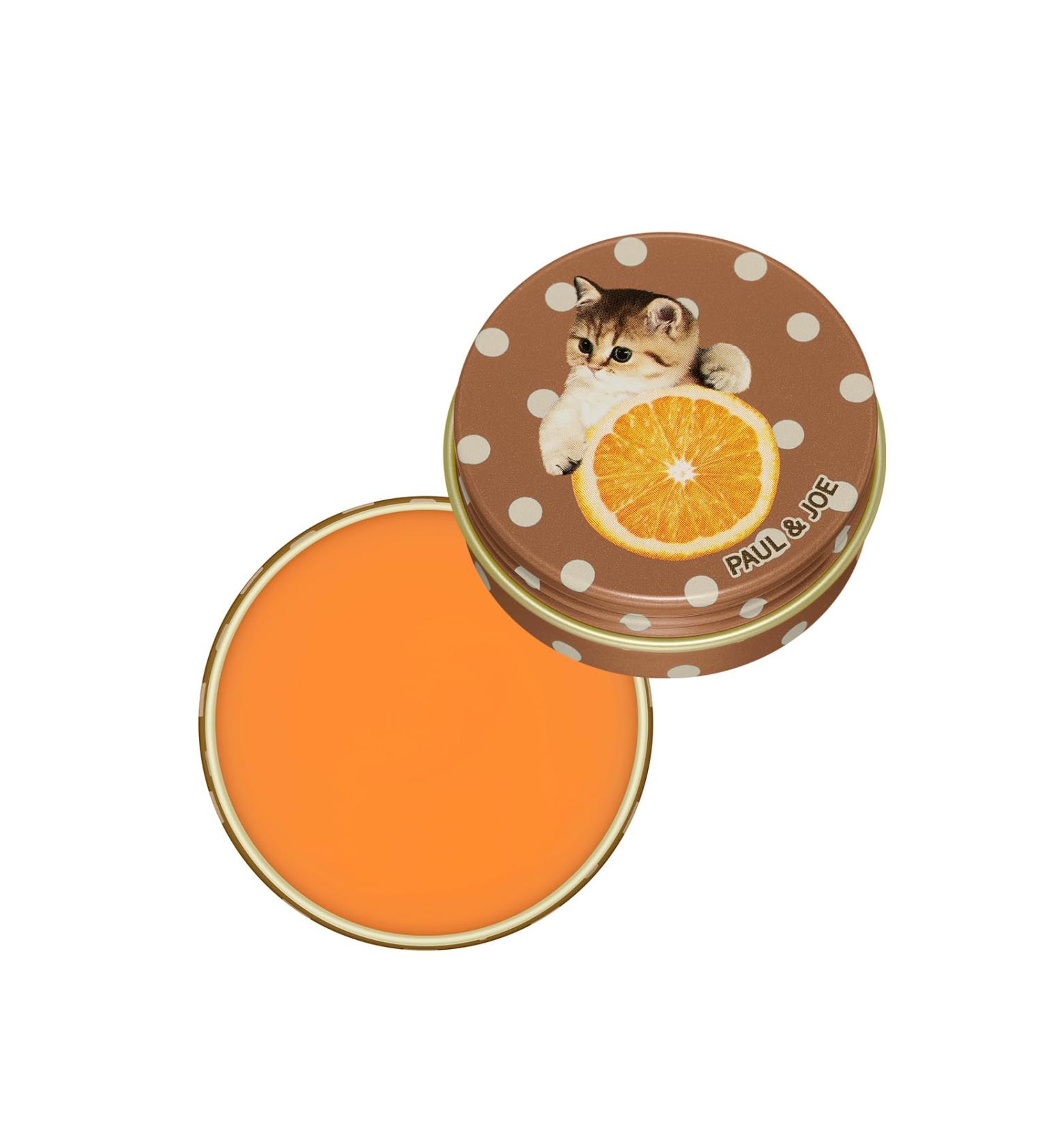 Paul & Joe Lip Conditioning Balm Limited 002 Orangette Orange Sweet Citrus Chocolate Fragrance Moisturizing Ceramide Lip Balm with Murumuru Butter & Vitamin E Holiday Tin 0.7 oz