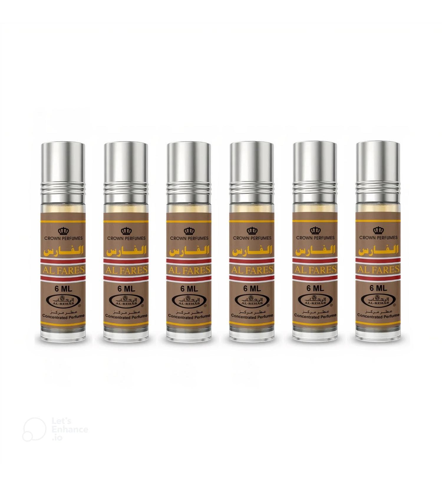 Al Fares Perfume Oil - 6 x 6ml by Al Rehab - Buy Online on GoSupps.com