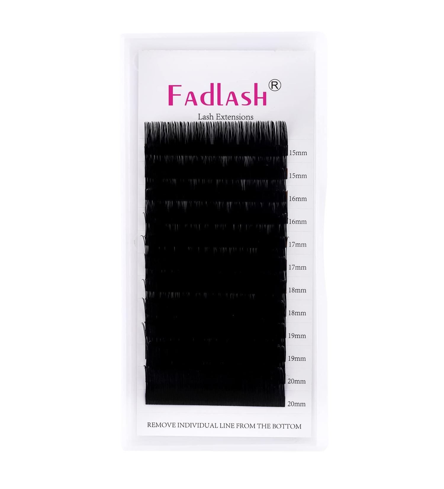 Professional Classic Individual Eyelash Extensions | 0.10mm D Curl Mix (15-20mm) | Natural Black Beauty - Buy Online on GoSupps.com
