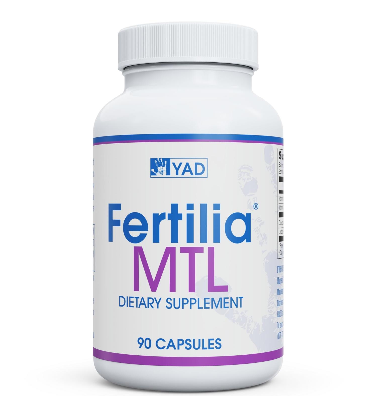 Fertilila MTL Men s Fertility Support Supplement | Male Pre-Conception Vitamins | Non-GMO Gluten-Free Dairy-Free | 90 Capsules - 3 Month Supply - Buy Online on GoSupps.com