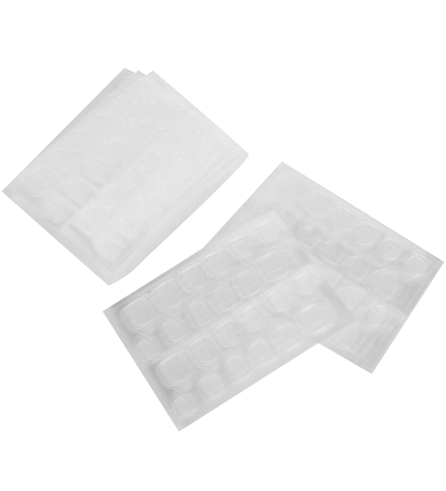 50 Sheets Double Sided Adhesive Tabs - Transparent Gel Nail Tape for Strong Adhesion & Nail Art | International Shipping Available - Buy Online on GoSupps.com