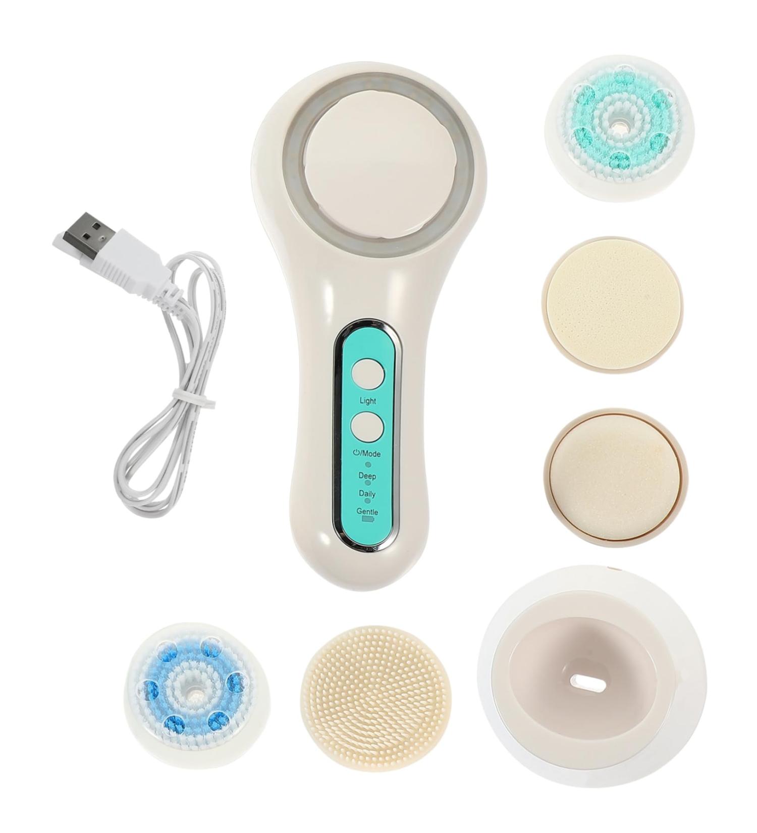 Mikinona 1 Set Facial Cleansing Brush Makeup Remover Brush Cleaning Brush Electric Face Washing Brush Electric Cleaner Brush Pore Cleaner Electric Face Cleaner Pores Abs Washbasin - Buy Online on GoSupps.com