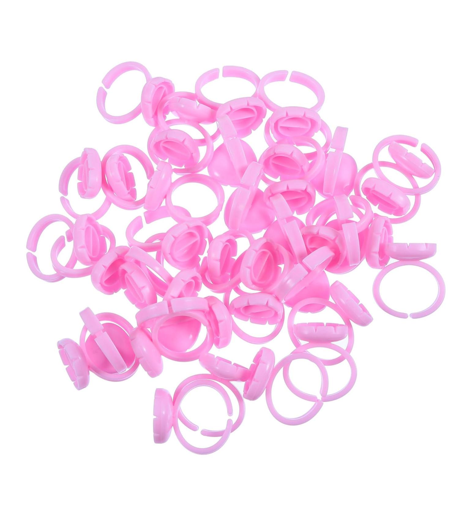 Healeved Anneaux Pigmentaires 100 Pi ces Taille Moyenne Support De Pigment Pour Extensions De Cils Professionnels Utilisation Maquillage Precision T ches rose - Buy Online on GoSupps.com