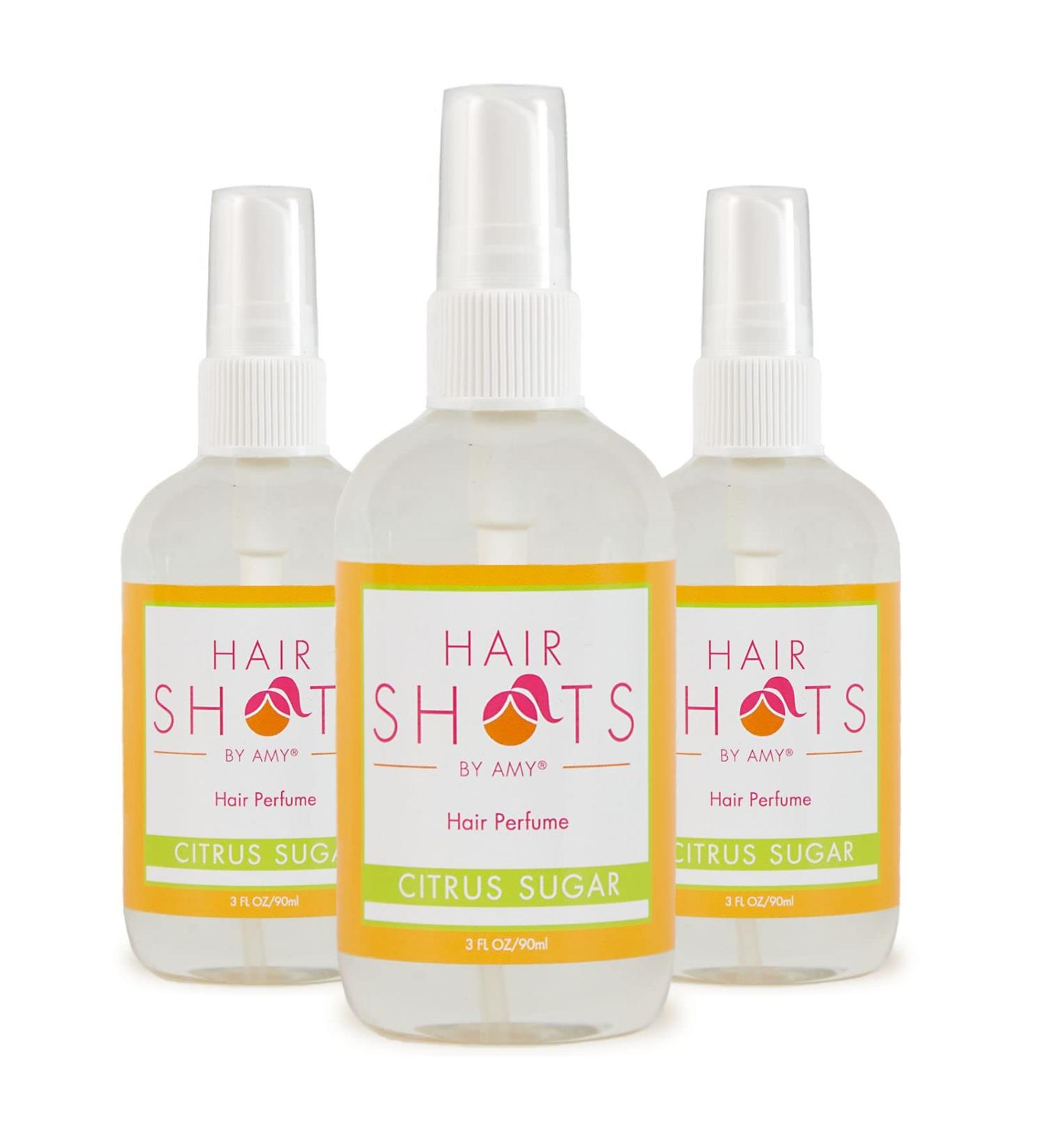 Hair Shots Heat Activated Hair Fragrance Citrus Sugar Three Pack 3 Items: Citrus Sugar