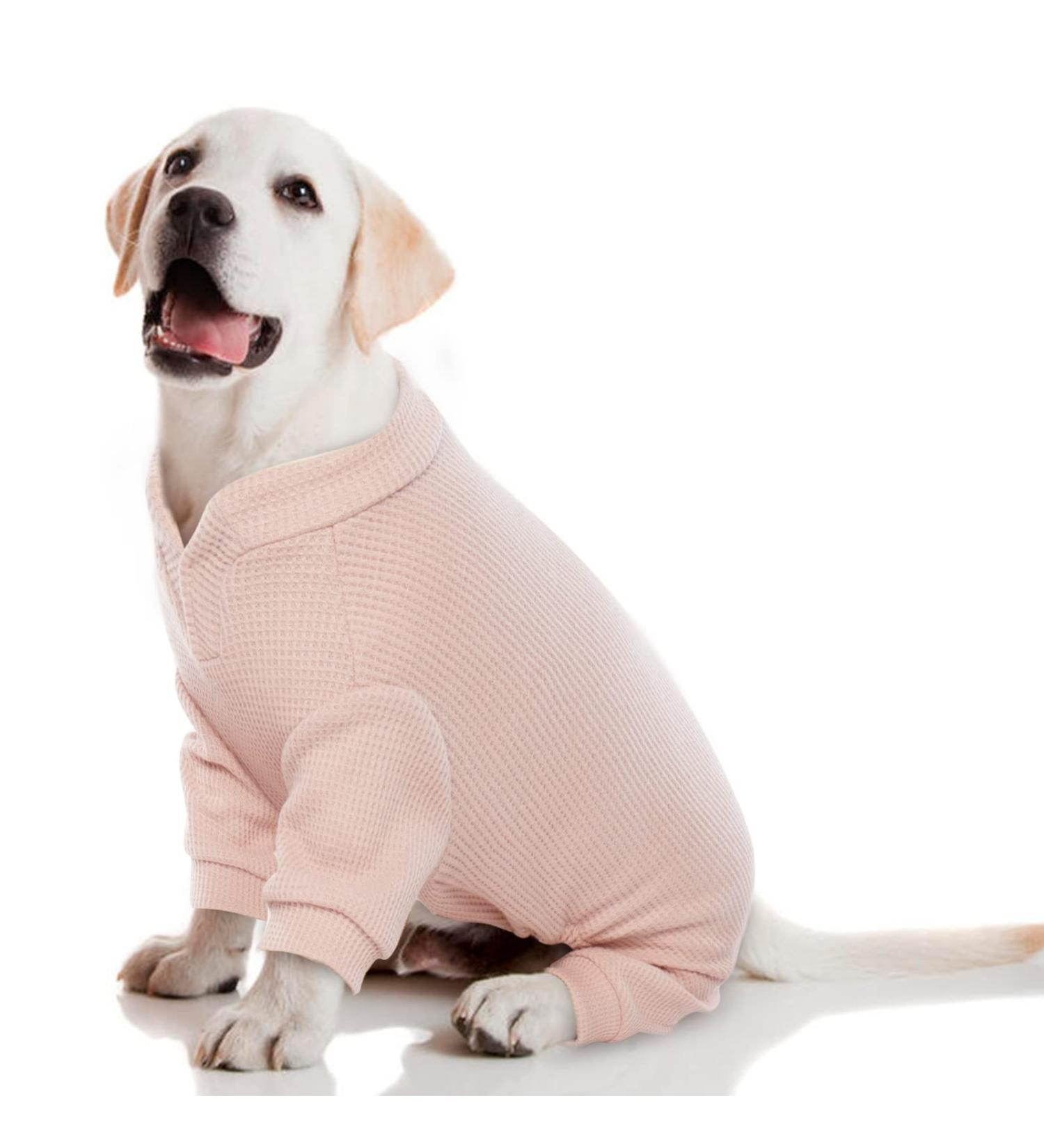 Soft Pink Puppy Overall Jumpsuit | Cozy Dog Pajamas & Jacket for Small to Medium Breeds - Buy Online on GoSupps.com
