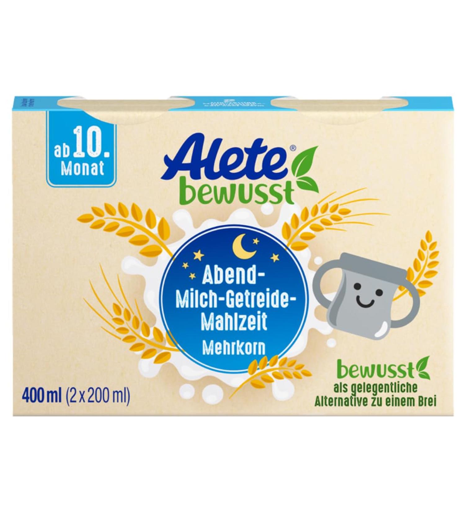 Alete Evening Milk Cereal Meal Multi-Grain Ready-to-Drink Baby Food (400ml) | 10+ Months | Healthy Baby Porridge Alternative - Buy Online on GoSupps.com