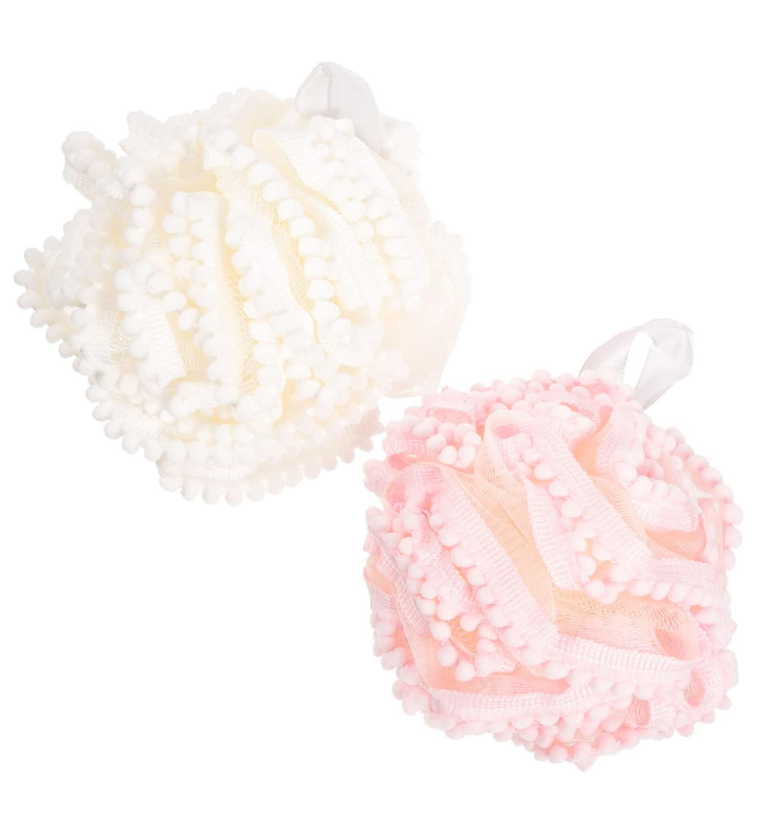 GLEAVI 2pcs Bath Ball Scrub - Soft Mesh Shower Loofahs & Body Cleansers for a Refreshing Clean | Ideal for Travel & Baby Care - Buy Online on GoSupps.com