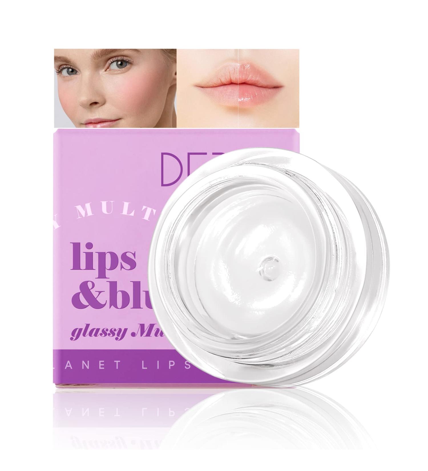 Glassy Color-Changing Lips Gloss & Blush Balm - Waterproof Multi-Use Makeup for Lips Cheeks & Eyes (0.19oz - Buy Online on GoSupps.com