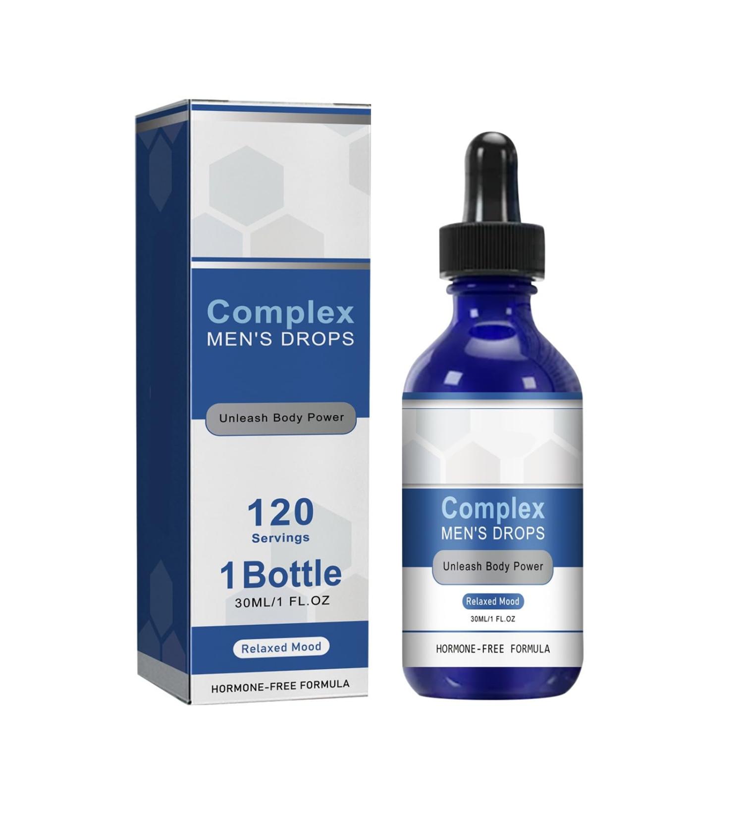 Complex Men's Drops 30ml - Concentrated Formula for Optimal Wellness | International Shipping Available - Buy Online on GoSupps.com