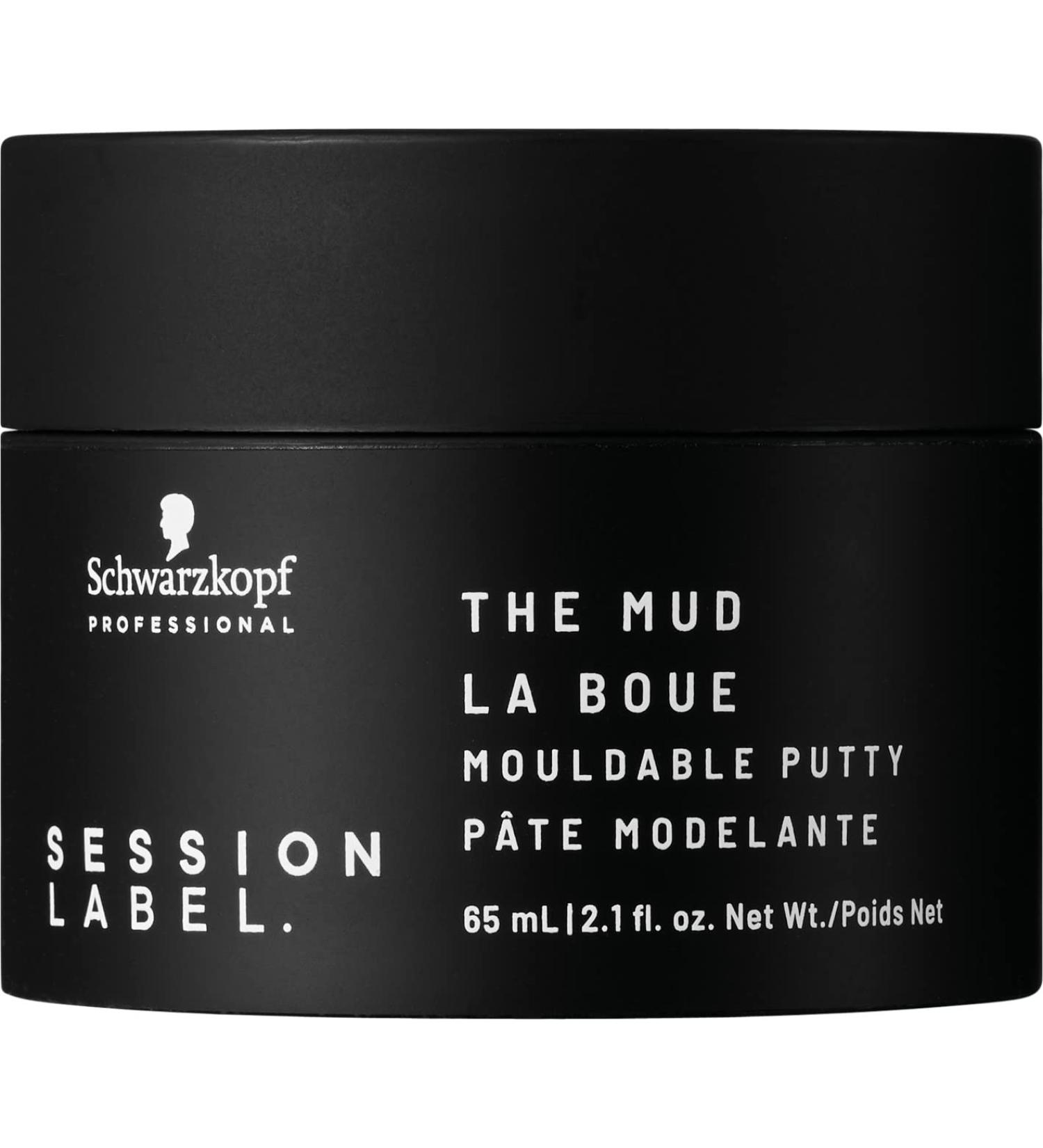 Schwarzkopf Session Label The Mud Mouldable Putty | Hair Paste For Men - Strong Flexible Hold - Non-Shiny Dry Diffused Finish - Hair Styling Paste All Hair Styles - Buy Online on GoSupps.com