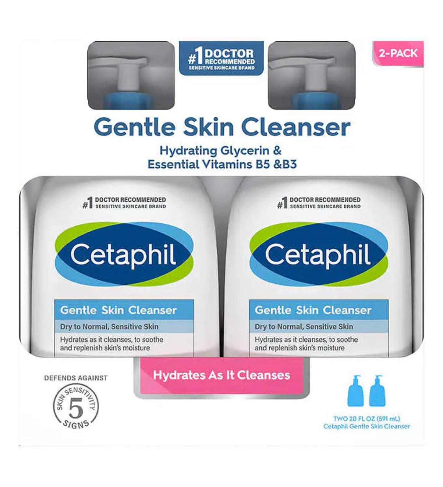 Cetaphi Gentle Skin Cleanser - 2/20 oz. pumps