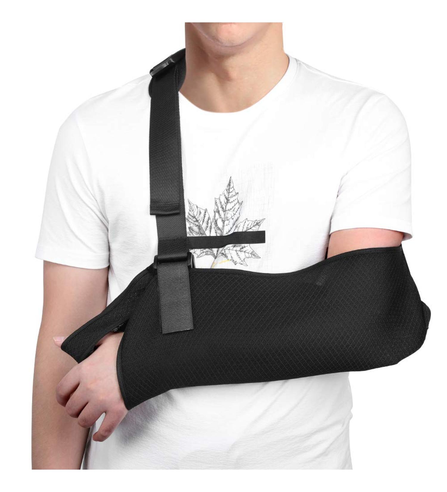 F&Y Healing Grade Flexible Forearm Sling | Breathable Shoulder & Wrist Support for Arm Fracture & Dislocation Recovery - Buy Online on GoSupps.com