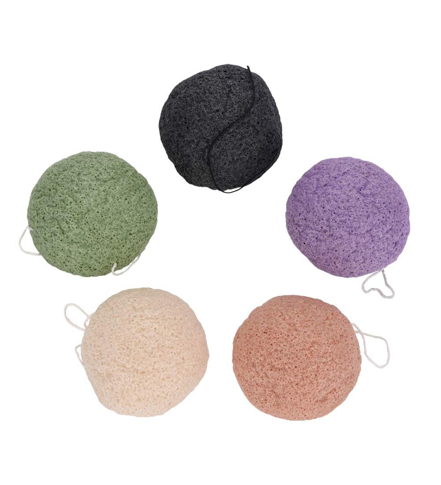 Raguso face sponge wholesale 15 7 7 5 colors round wash face flutter care cleansing gently puff - Buy Online on GoSupps.com