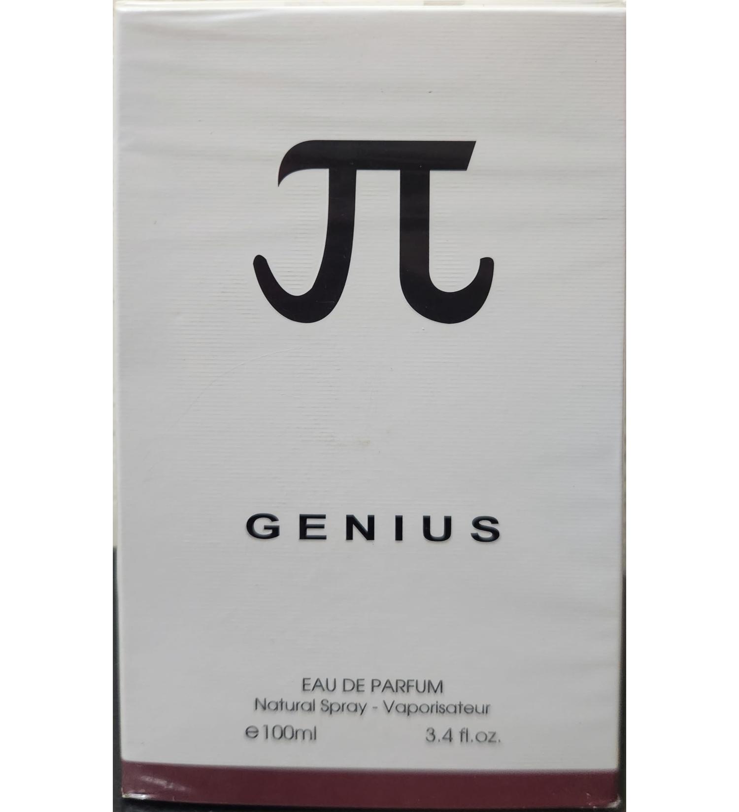 Genius for Men Eau De Parfum - High-End Fragrance with a Combination of Mandarin Rosemary Galbanum & Pine Needle - Fragrance That Will Get You Noticed - 100ml Bottle with 100% recycled box - Buy Online on GoSupps.com