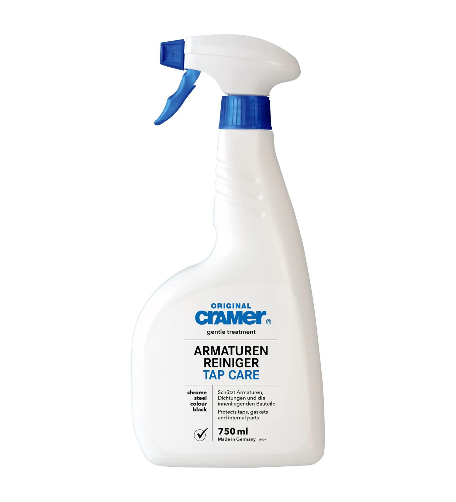 Cramer Tap Cleaner For Cleaning And Care All Fittings in Bath Bathroom Shower Kitchen walls going over tiles and 750ml - Buy Online on GoSupps.com