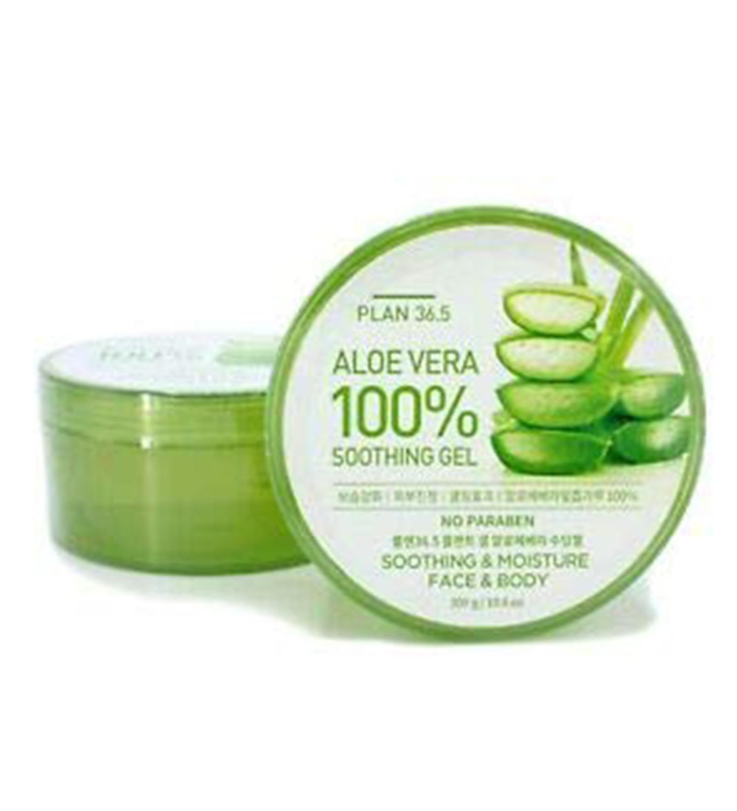 Plan 36.5 Aloe Vera Soothing Gel 300g/10.6 oz - Skin-Cooling Hydration for All Skin Types - Buy Online on GoSupps.com