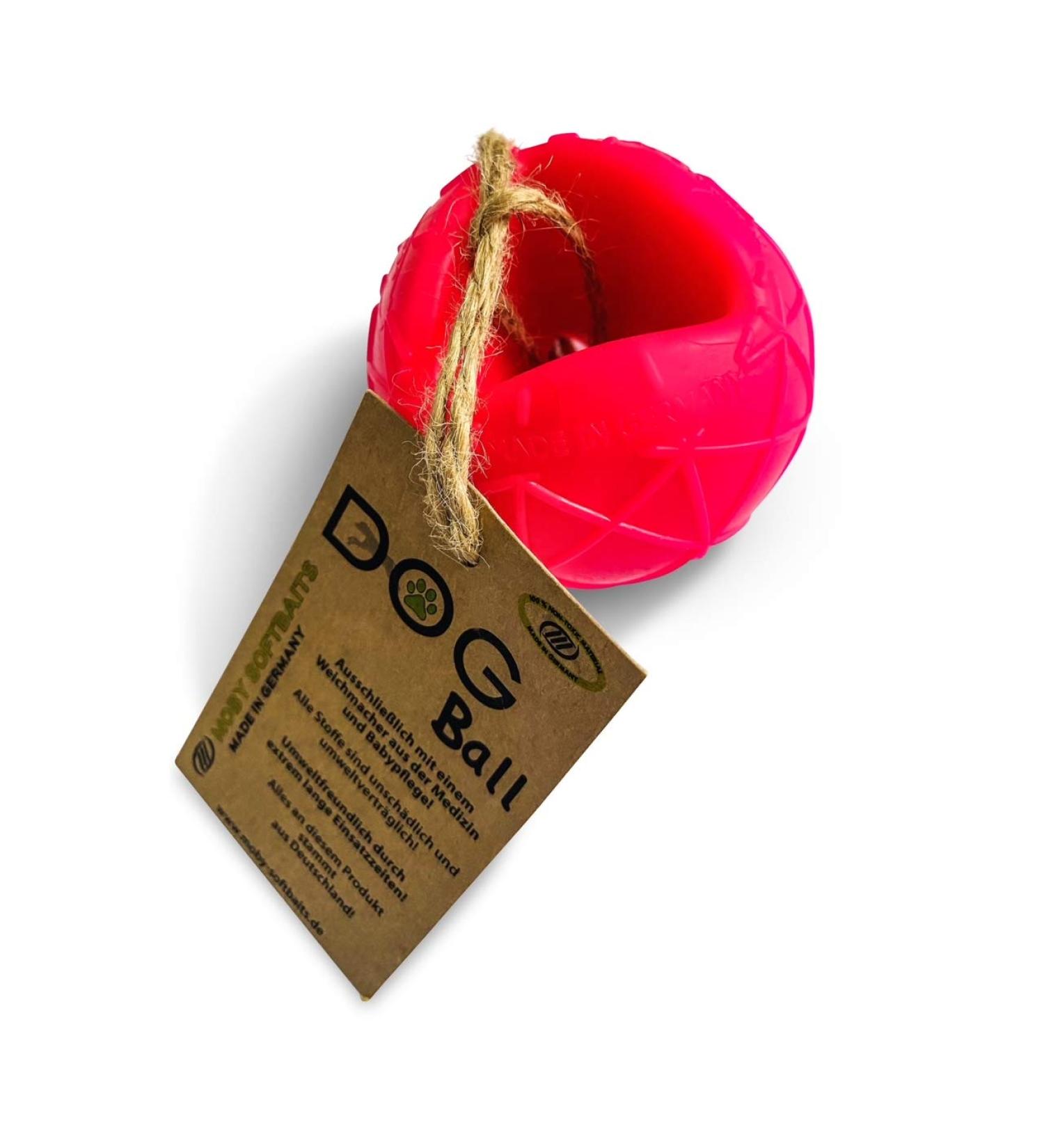 Lasama Moby Dog Ball - Toxic-Free Bright Pink Dog Ball for Safe Play | International Shipping Available - Buy Online on GoSupps.com