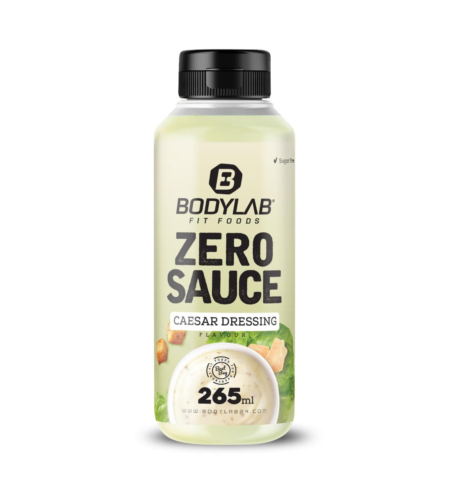 BODYLAB24 Zero Sauce Caesar Dressing 265ml - Low Calorie Fat & Sugar Reduced - Perfect for Healthy Diets & Flavorful Dishes - Buy Online on GoSupps.com
