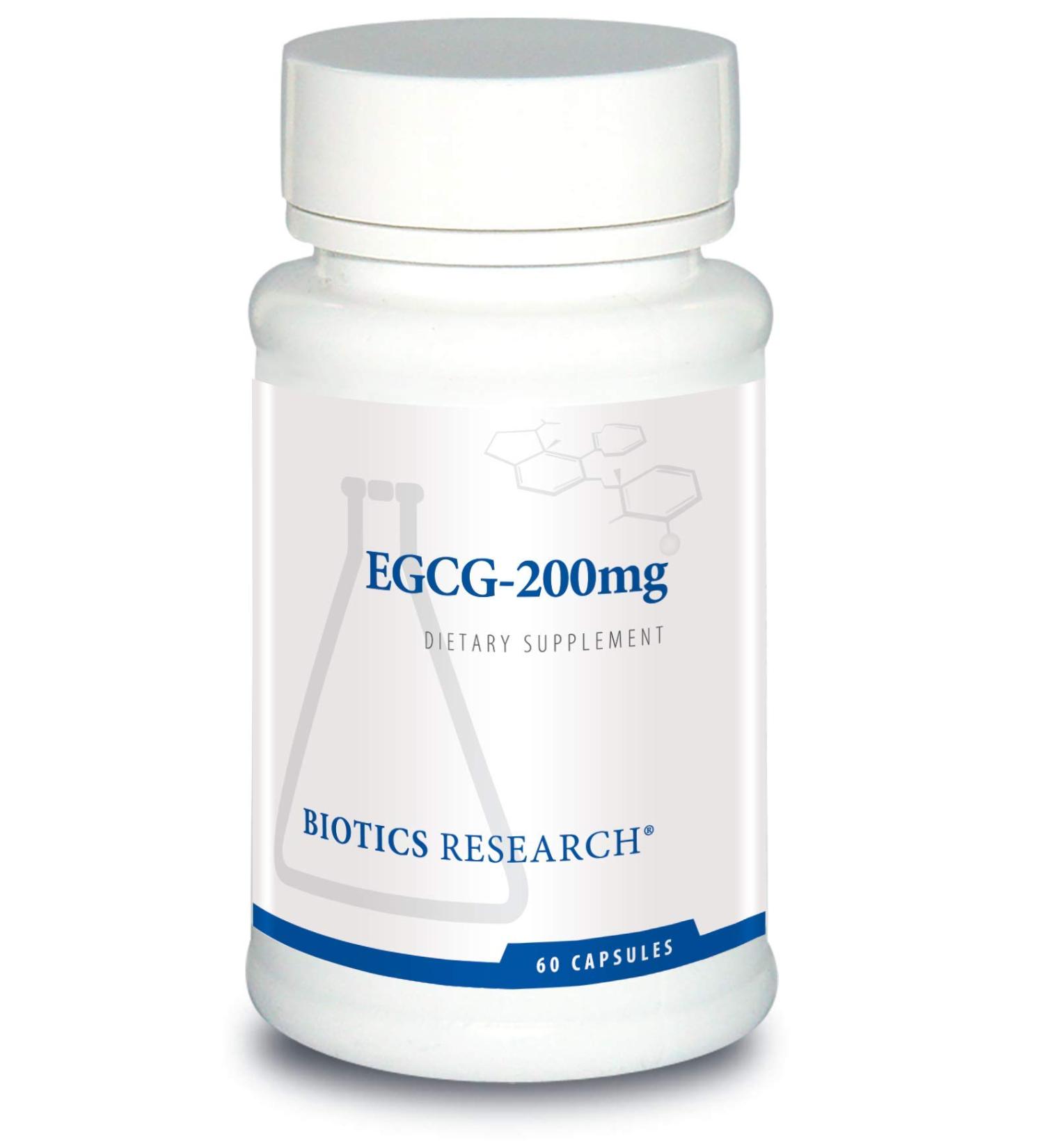 Biotics Research EGCG 200 mg Green Tea Extract Camellia sinensis 50% EGCG Polyphenols Cardiovascular Support Neuroprotection Healthy Immune Function Maintain Healthy Metabolism 60 Capsules - Buy Online on GoSupps.com