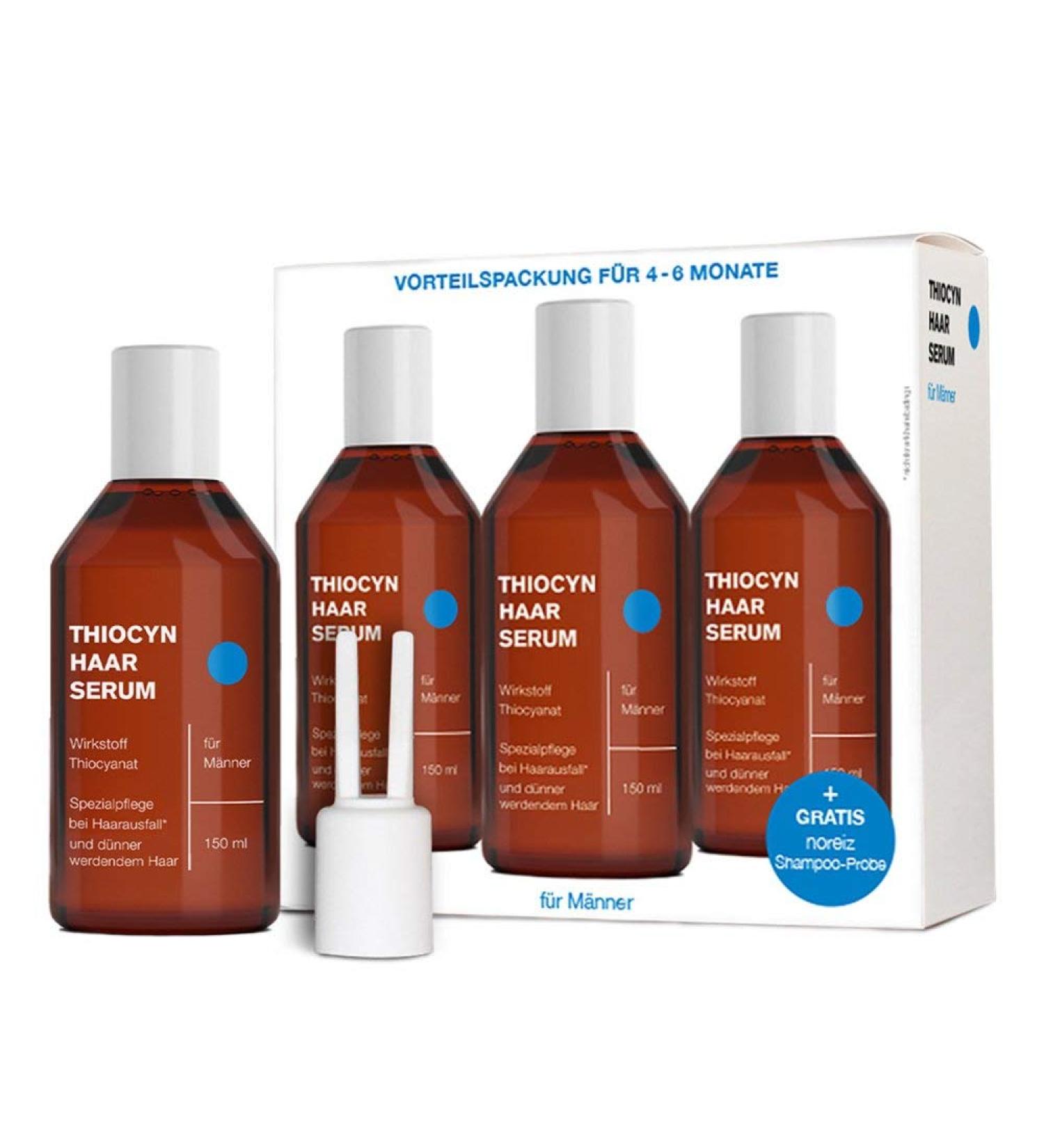 Thiocyn Hair Serum for Men - 3 x 150ml - Effective Hair Loss Treatment - Dermatologically Tested - Made in Germany - 4-6 Months Supply - Buy Online on GoSupps.com