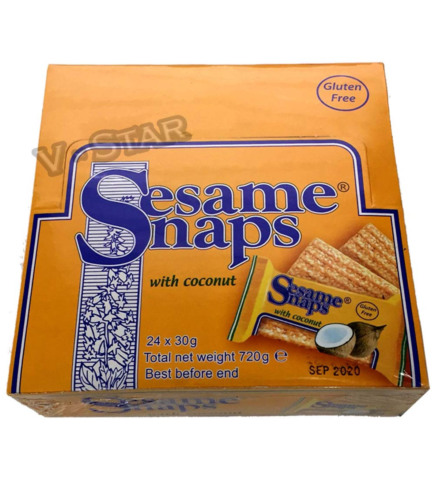 SESAME SNAPS WITH COCONUT