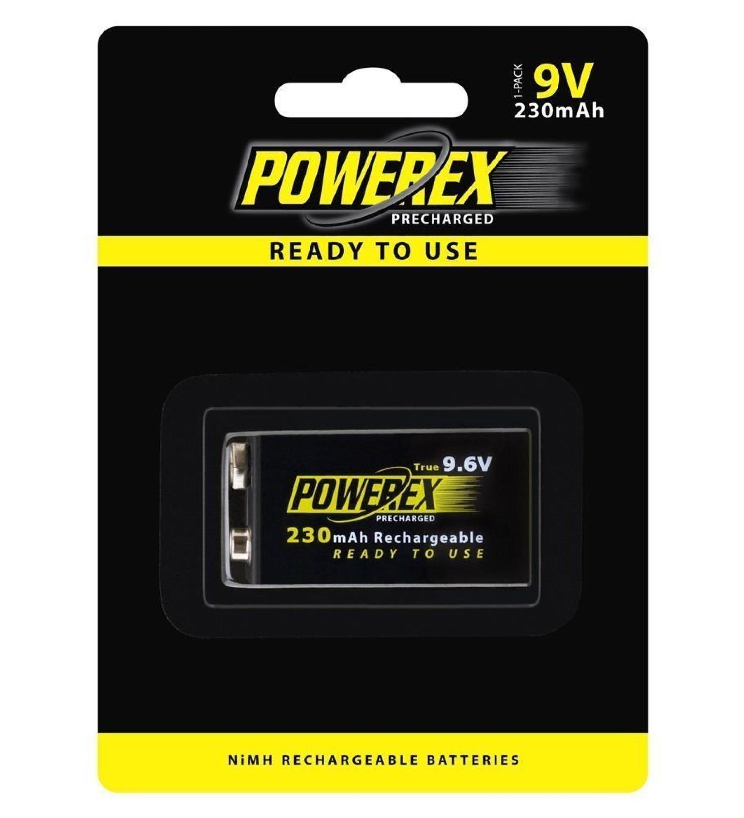 Powerex Maha MH-96V230 9.6V 230mAh Rechargeable NiMH Battery - 2 Pack