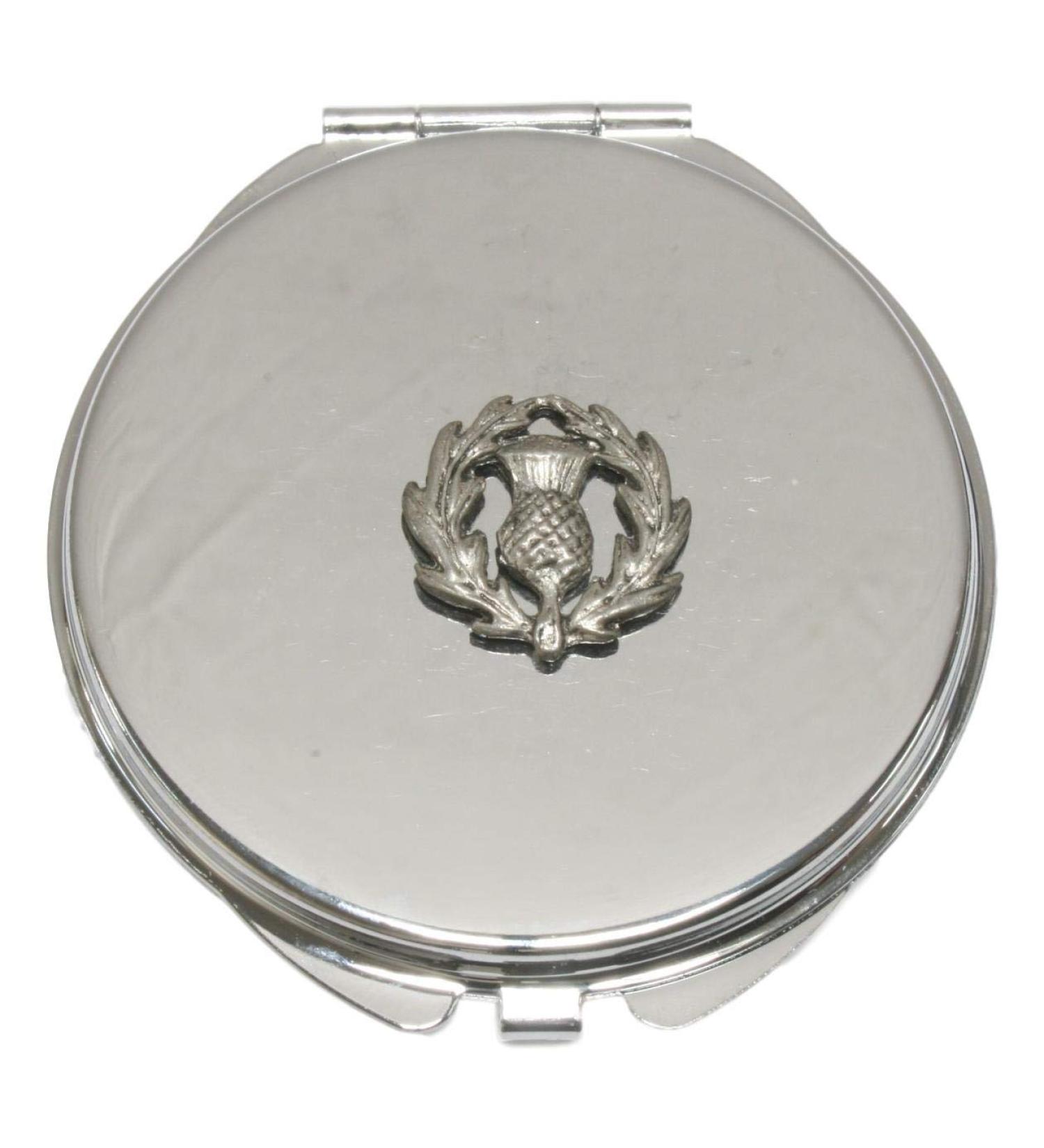 Scottish Thistle Compact Mirror Handbag Gift With Free Engraving 371 - Buy Online on GoSupps.com