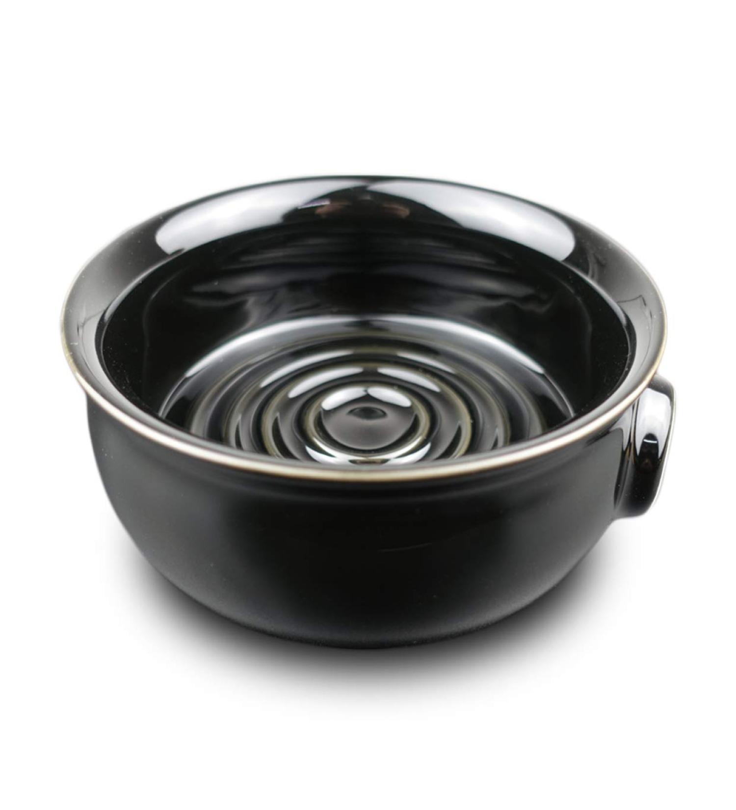 Bicrops Shaving Soap Bowl for Men - Easy Lather Black Bowl - Buy Online on GoSupps.com