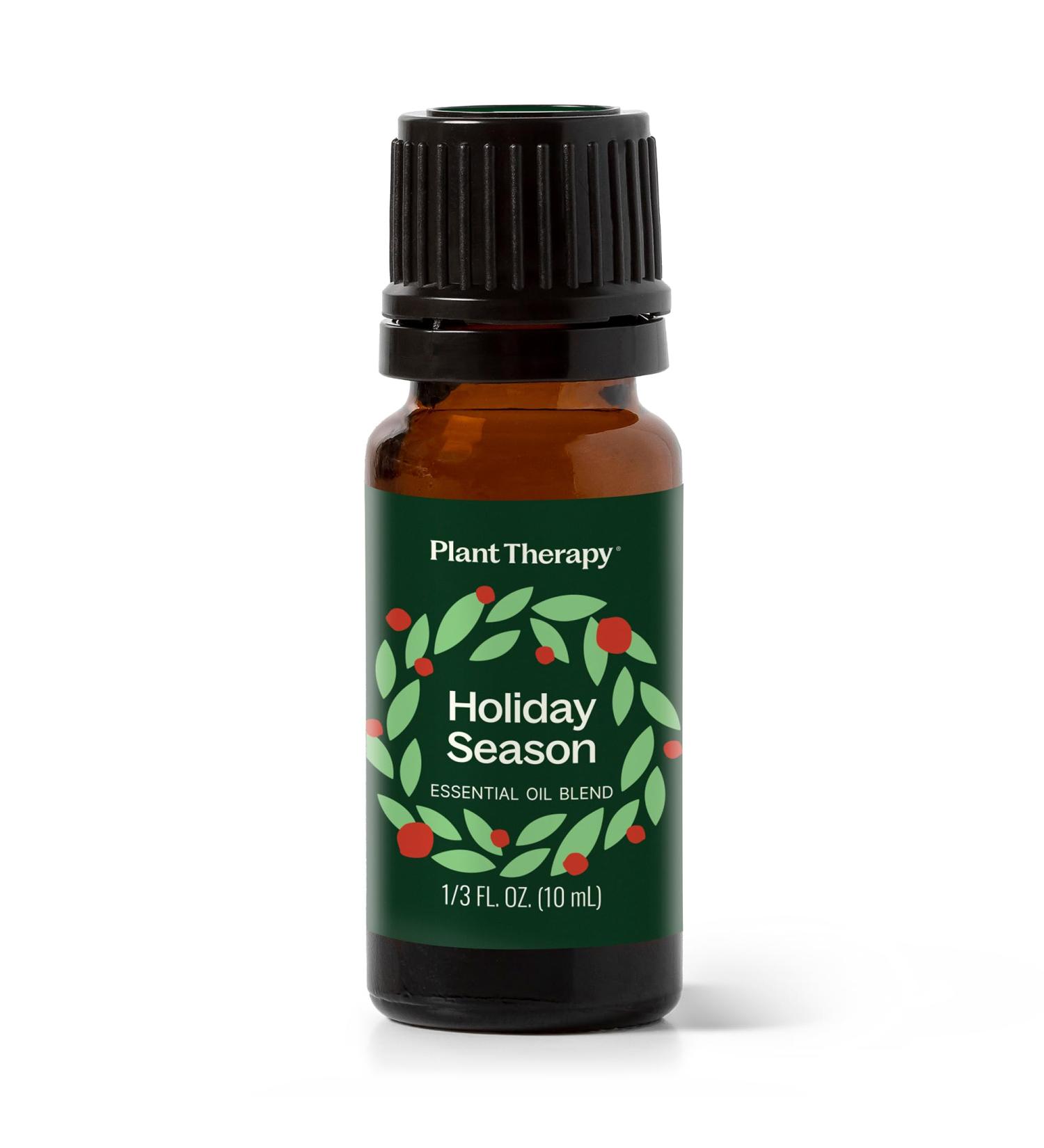 Plant Therapy Holiday Season Essential Oil Blend 10 mL (1/3 oz) 100% Pure Undiluted Great for Use in Essential Oil Diffusers and Natural DIY Crafts - Buy Online on GoSupps.com