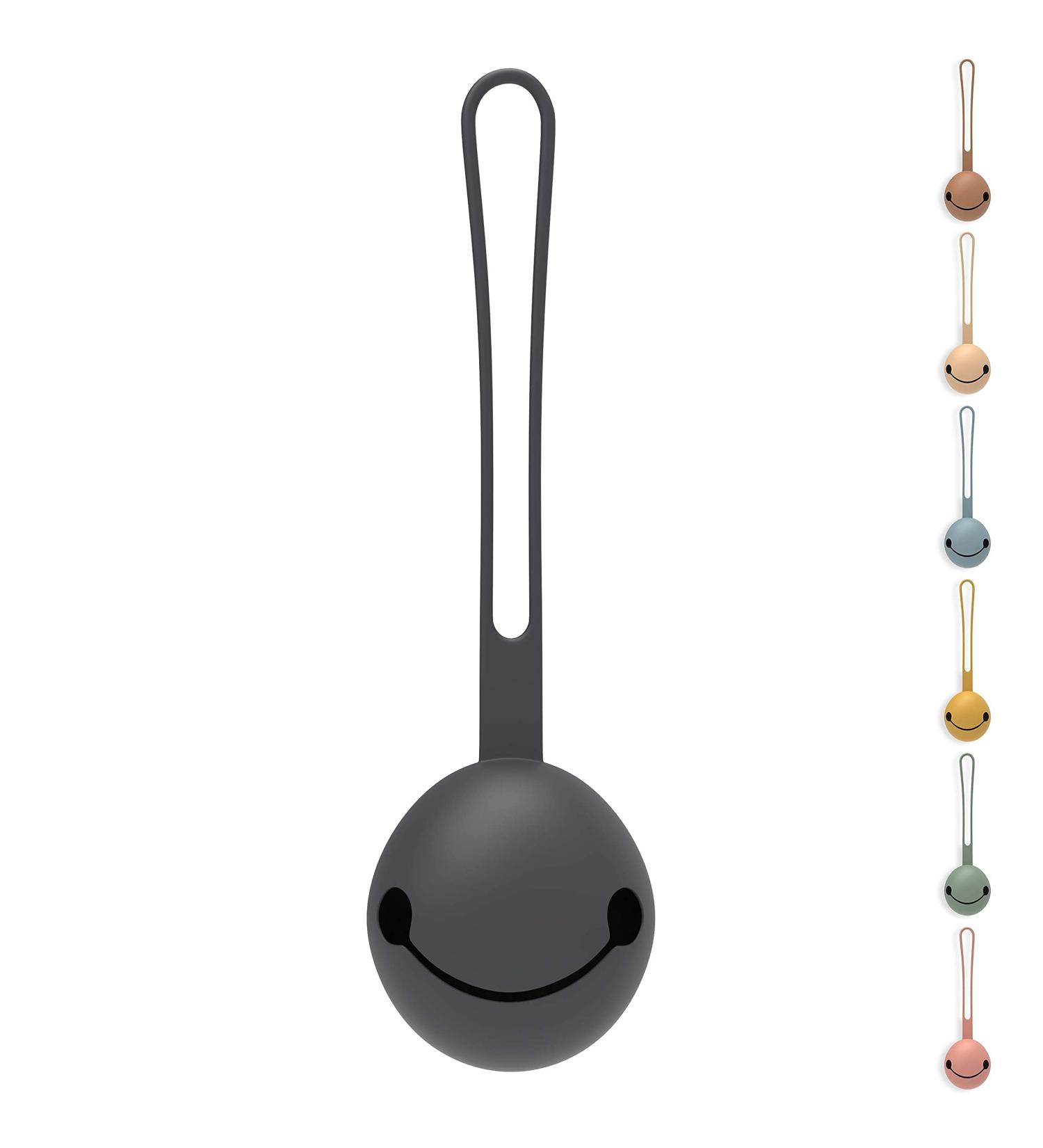 OLGS silicone pacifier box for babies |Pacifier holder storage case for pacifier storage bpa-free |Pacifier tape for on the way on the Dark Gray diaper bag |Schnuller box for toddlers