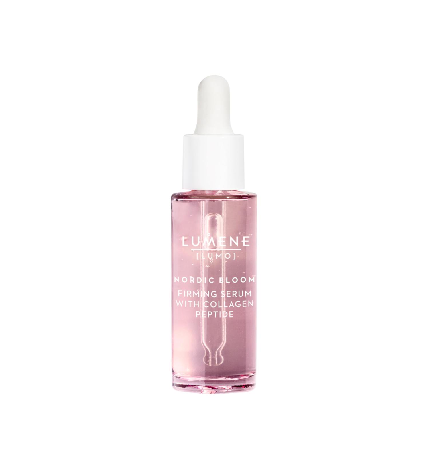 Lumene Lumo Vegan Collagen Face Serum - Firming Peptide Serum Formulated with Hyaluronic Acid for Smoother Plump-Looking Skin - Helps to Reduce the Appearance of Fine Lines + Wrinkles (1 fl oz) - Buy Online on GoSupps.com