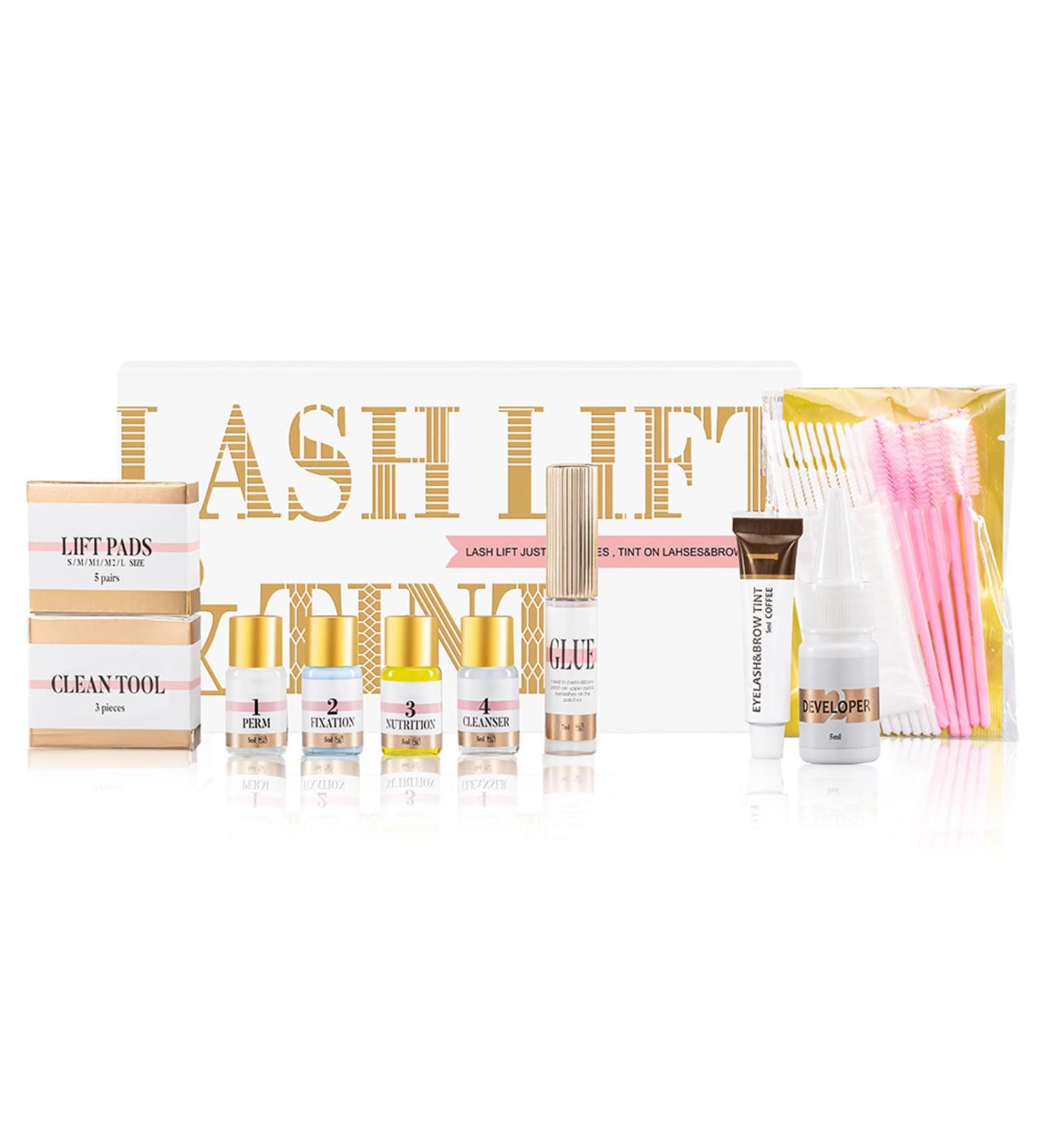 Eyelash Perming Kit Lash Lift Curling Eyebrows Dyeing Rizado De Pesta as Permanente Kit for Home Salon - Buy Online on GoSupps.com