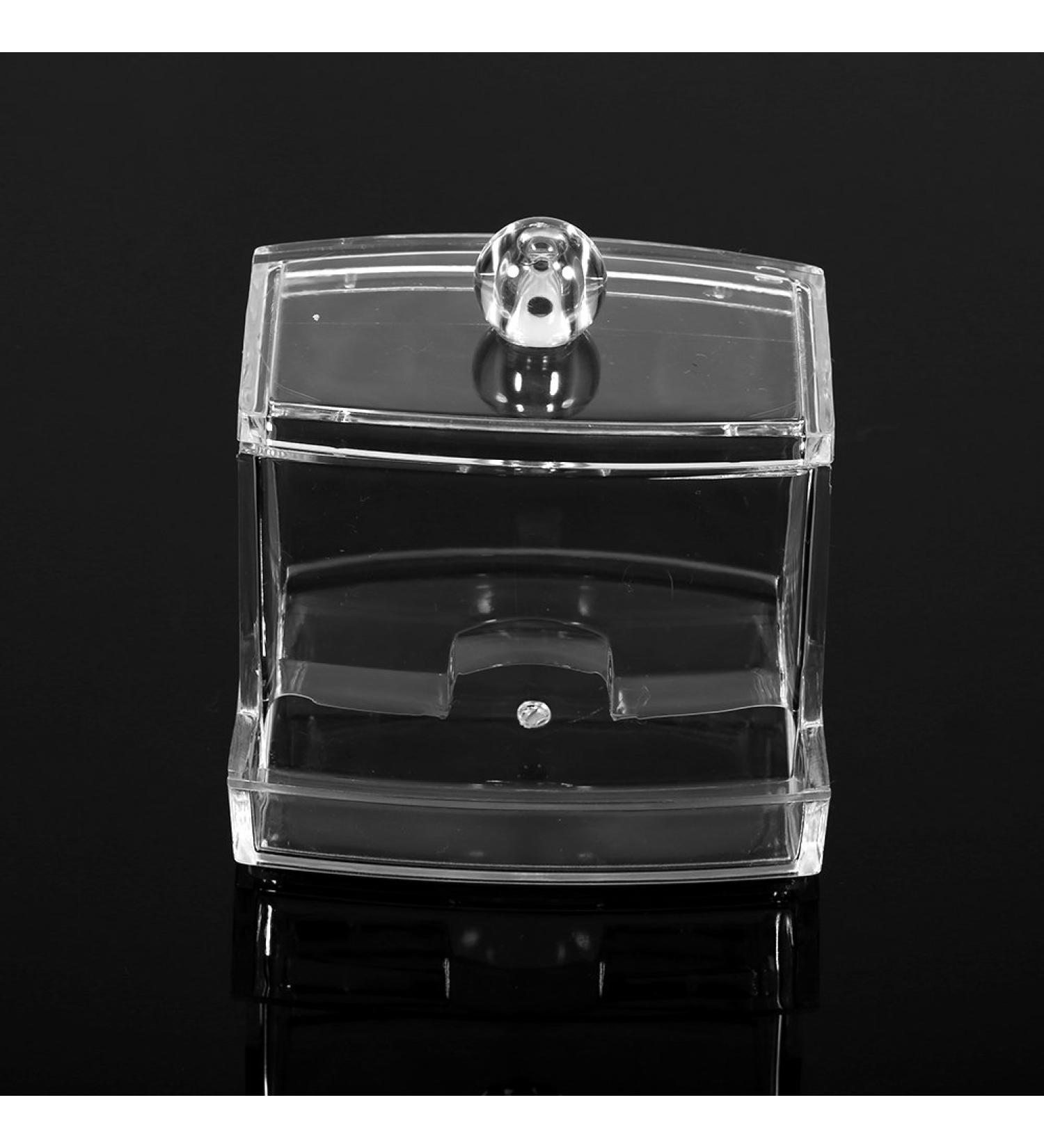 Entatial Makeup Swab Holder - Stylish Swab Box & Bathroom Accessories for Cotton Balls Makeup Pads & Toothpicks - Buy Online on GoSupps.com