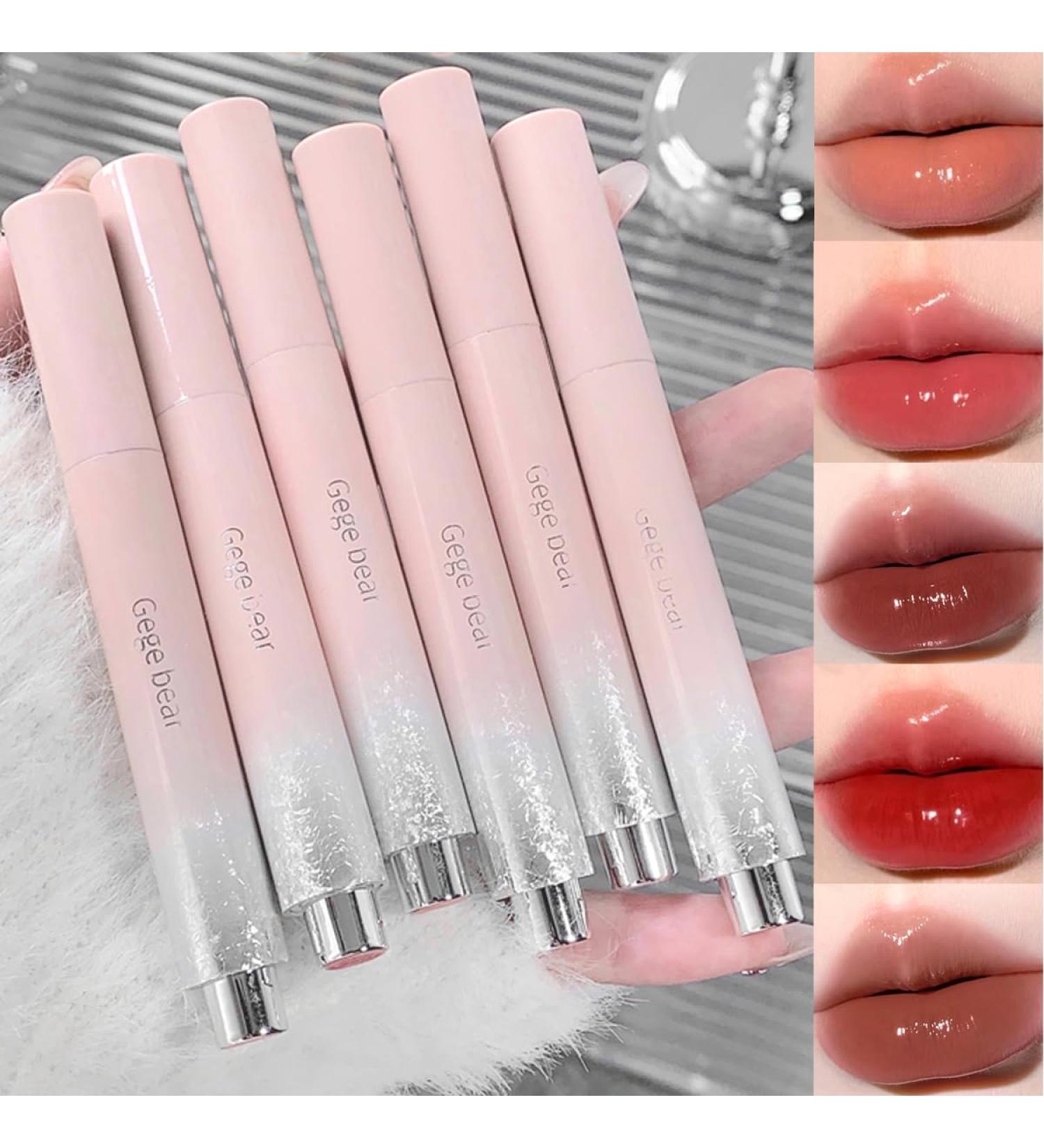 6 Colors Dewy Melting Lipstick - High-Shine Glossy Finish Lip Color for Women | Vivid Color & Wet Look Lip Makeup - Buy Online on GoSupps.com