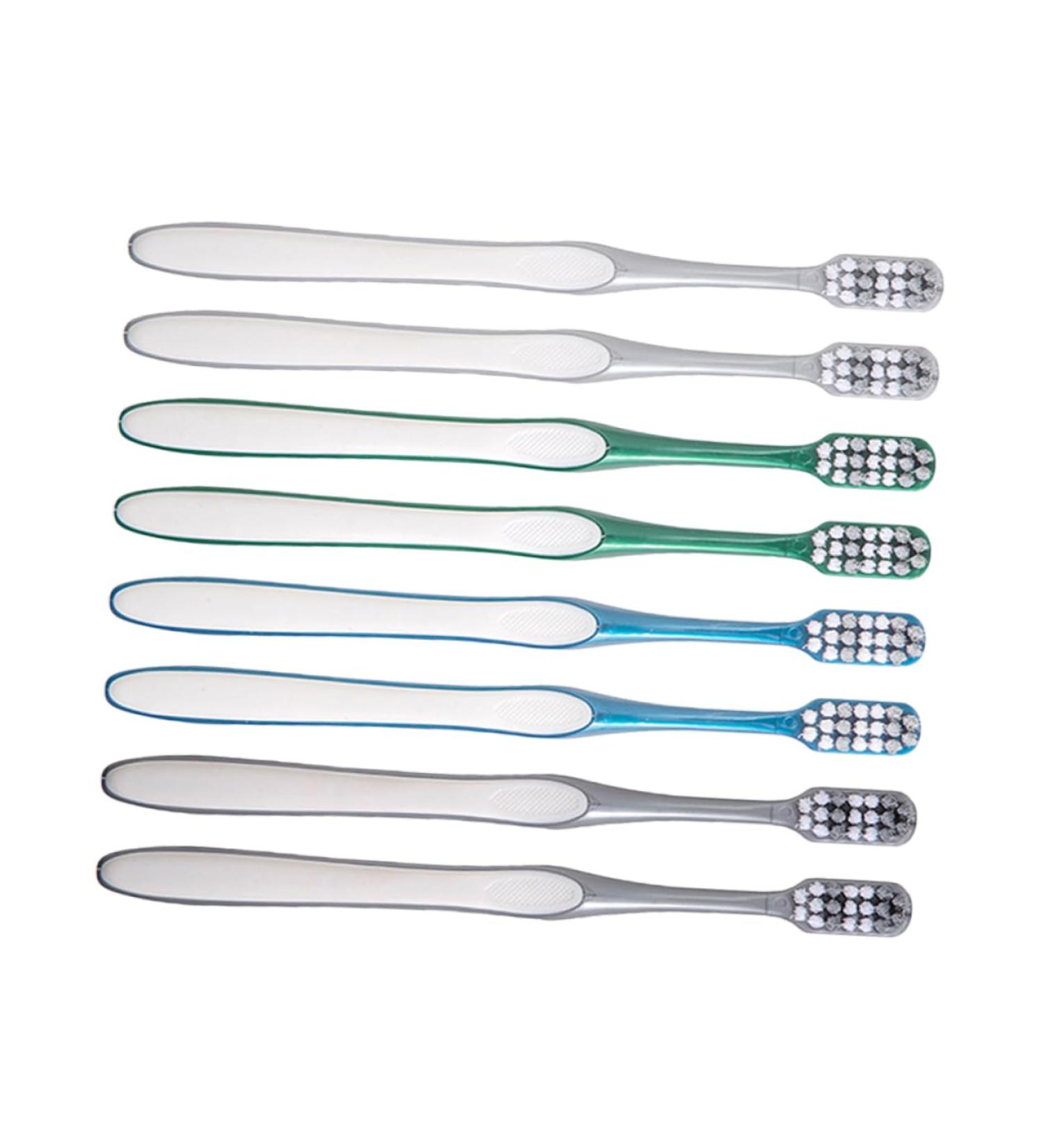 Minkissy 8-Piece Hard Coal Toothbrush Set for Men - Reusable Compact & Travel-Friendly Manual Toothbrushes to Reduce Tooth Spots - Buy Online on GoSupps.com