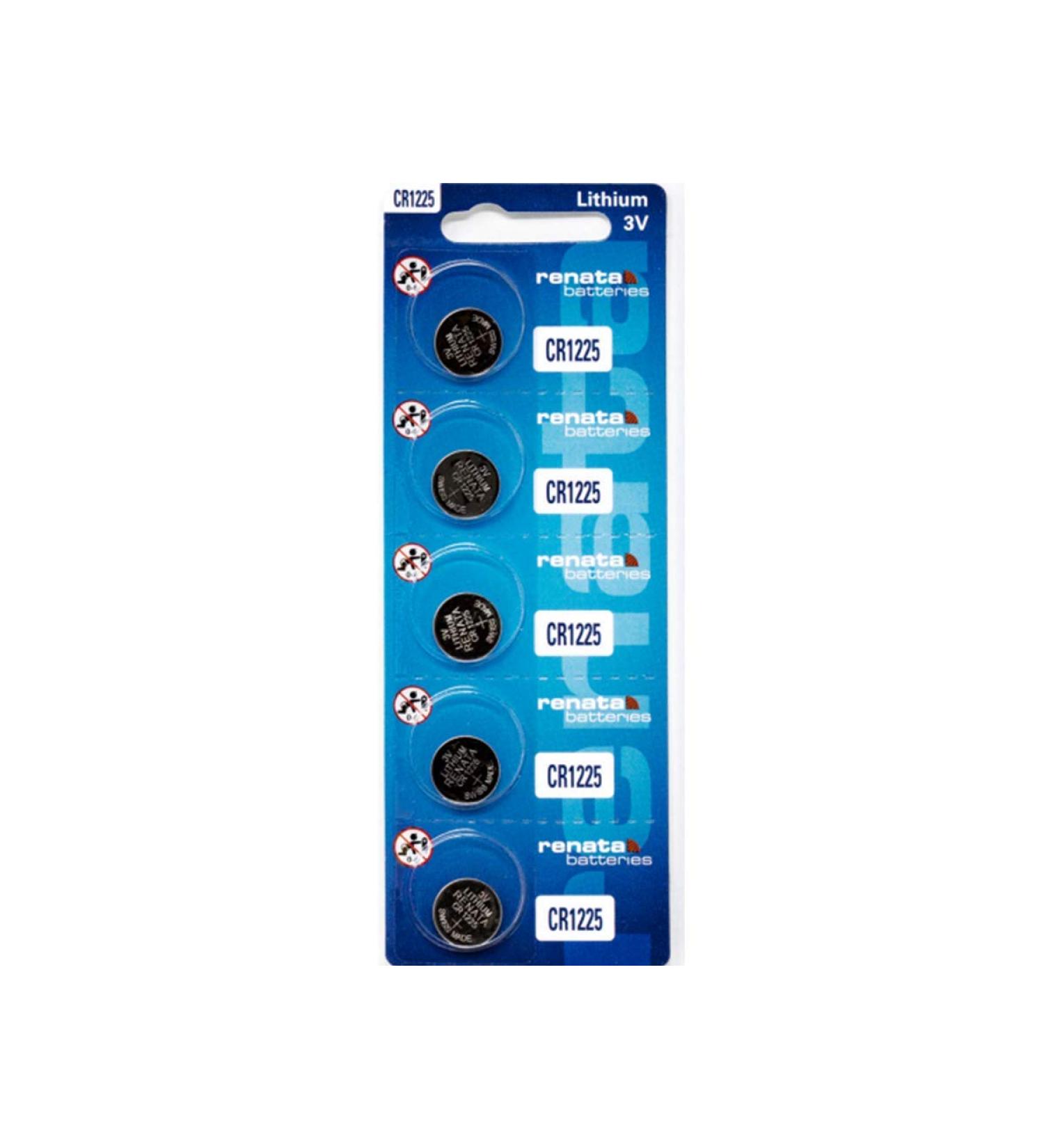 Renata CR1225 Watch Battery 5 Pack - Long-lasting Replacement Battery for Watches | International Shipping Available - Buy Online on GoSupps.com
