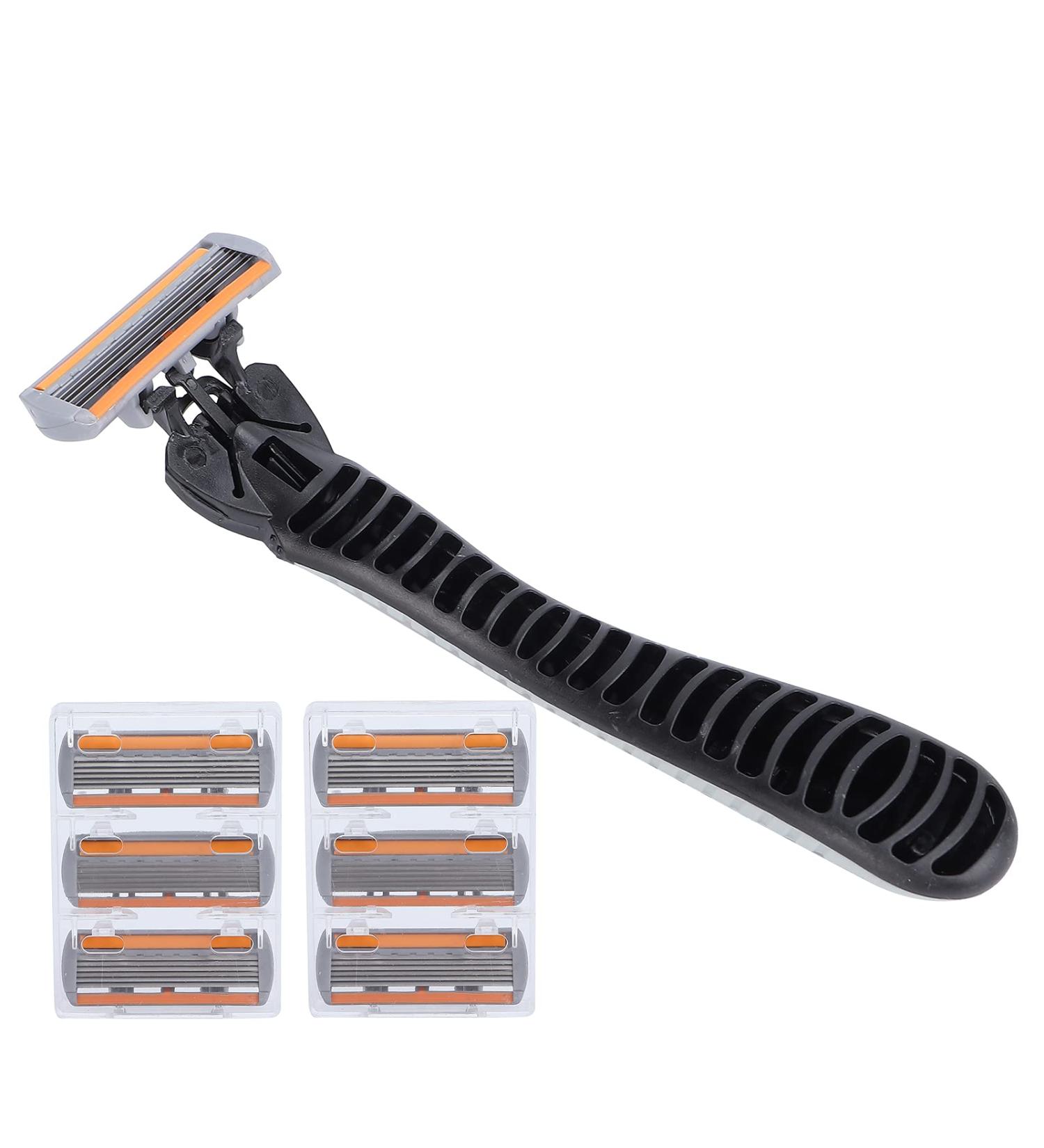 Men's Stainless Steel Shaver - Fixed Head Disassembly Design for Home & Travel | Premium Silver & White - Buy Online on GoSupps.com