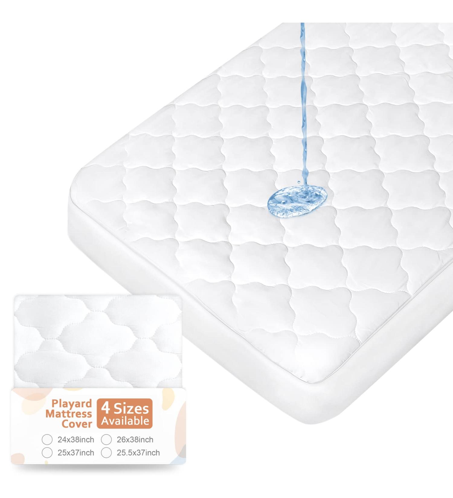 Pack N Play Mattress Pad | Waterproof & Soft Quilted Cover for Graco Pack 'n Play Travel Dome LX | Fitted Sheets Protector in 4 Sizes - Buy Online on GoSupps.com