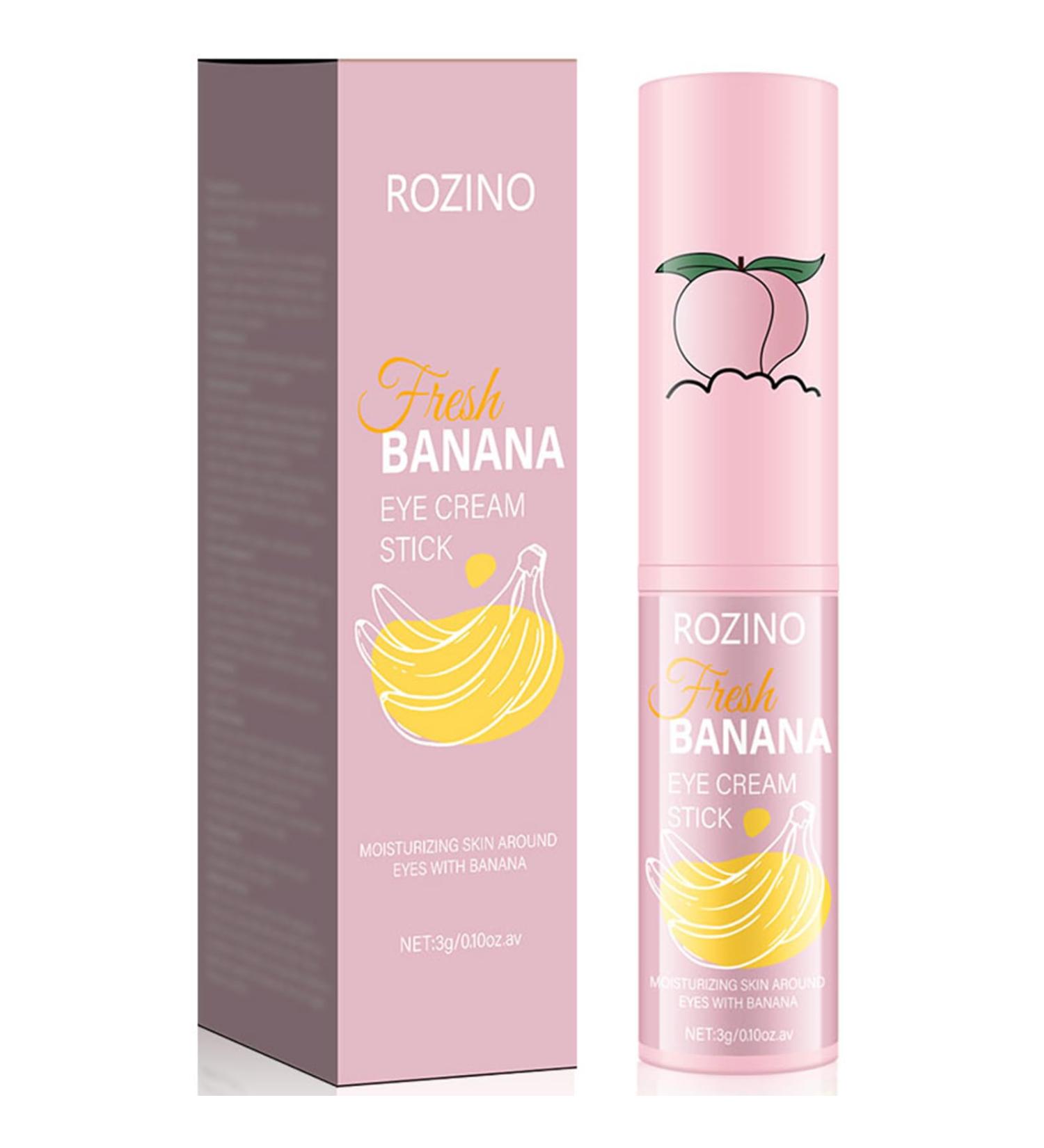 3pcs Banana Eye Cream Stick - Twist Up Solid Formula for Dark Circles Puffiness & Fine Lines Hydrating Brightening with Hyaluronic Acid Vitamin E & Extracts (3psc) 1 - Buy Online on GoSupps.com