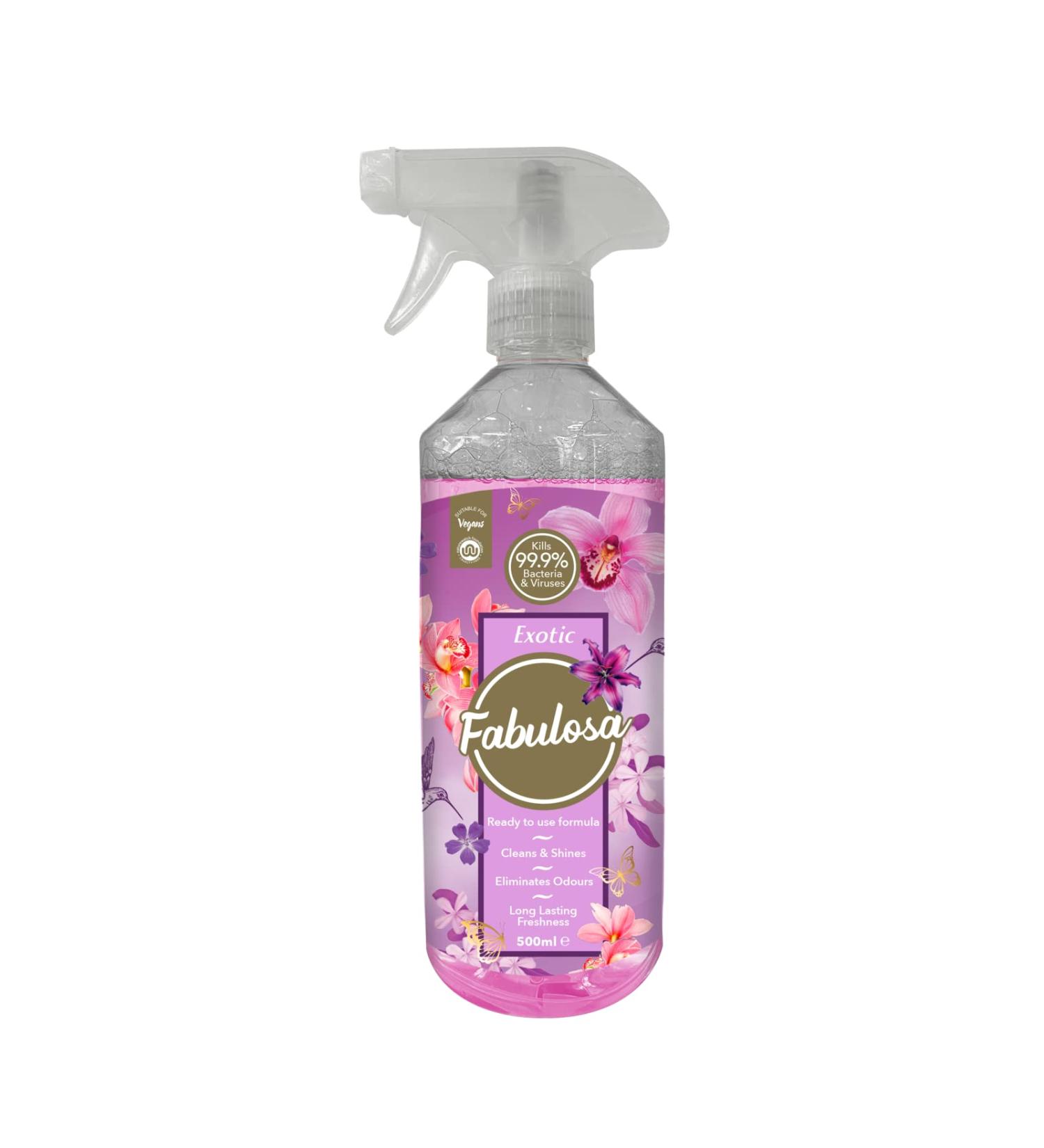 Fabulosa Antibacterial Disinfectant Spray 500ml - Exotic Scent | Multi-Surface Cleaner - Buy Online on GoSupps.com