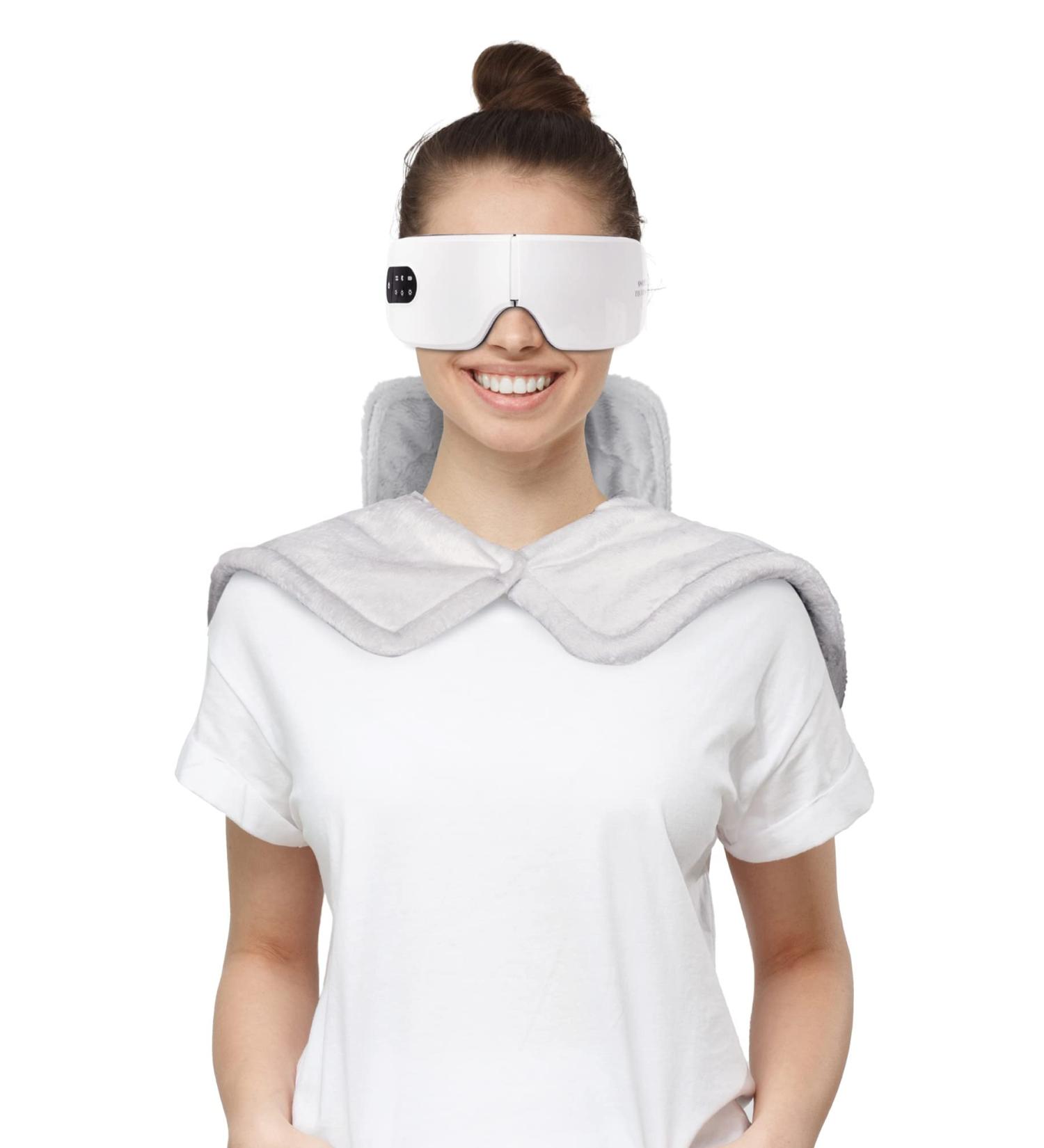 Deluxe Sleep Mask & Neck Heating Pad Set for Migraine and Headache Relief - Buy Online on GoSupps.com