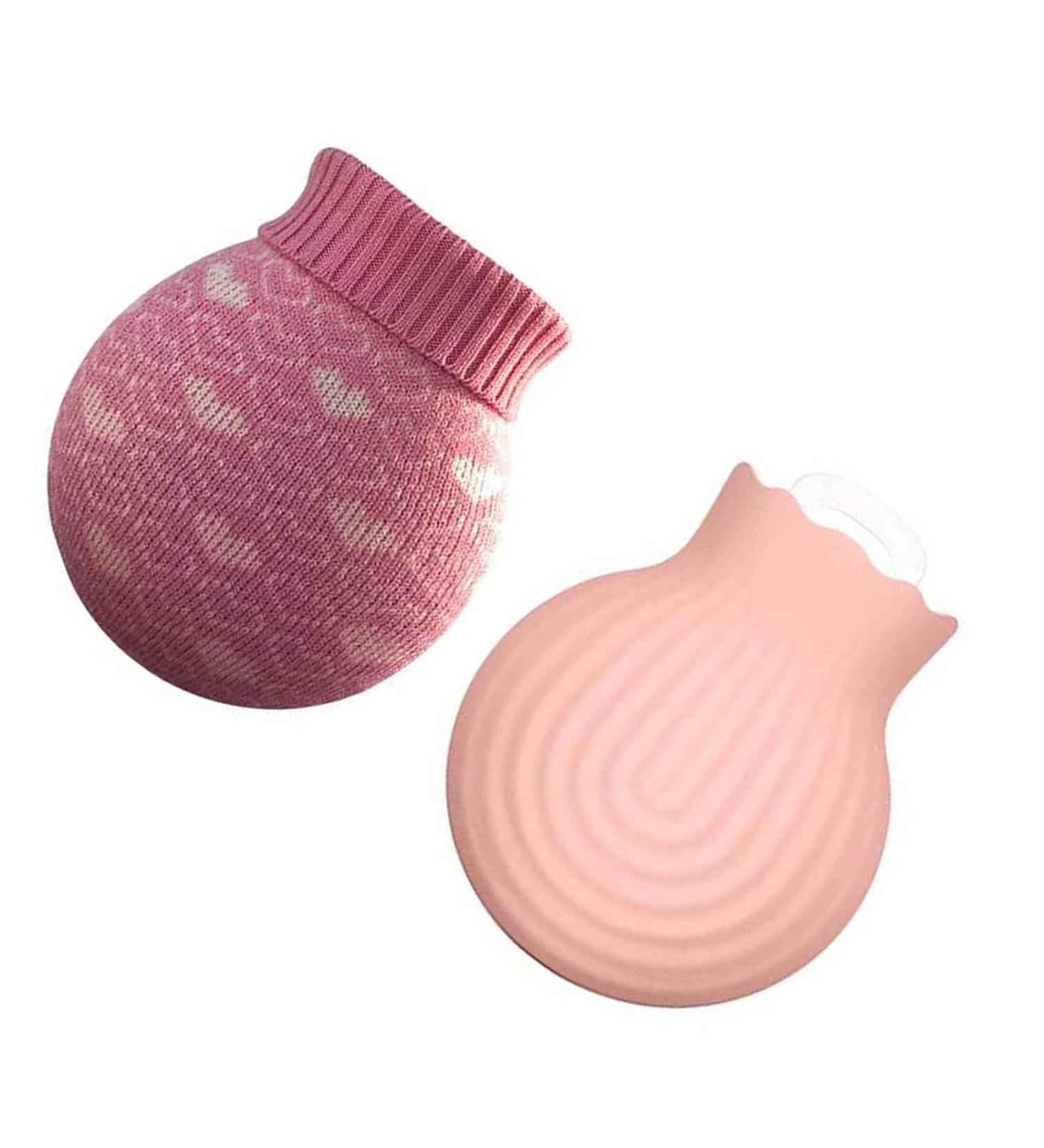 Heat Bottles with Soft Knitting Cover | Baby-Safe Silicone | Warm & Cold Therapy for Children & Women | Perfect Gift for Birthdays - Buy Online on GoSupps.com